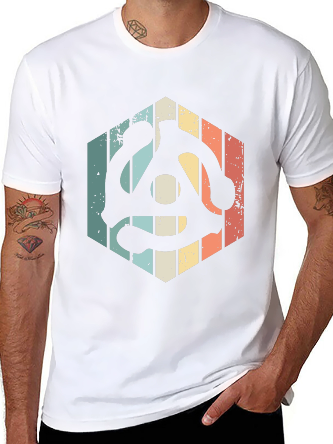 Retro Record Adapter Graphic Tee