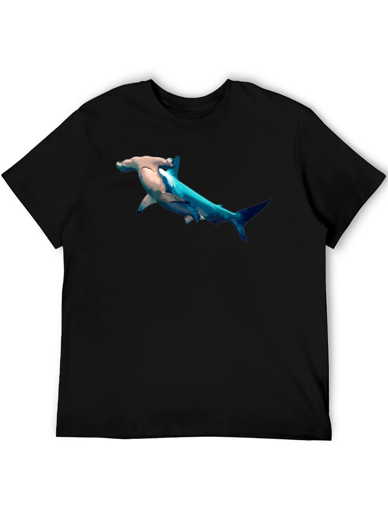 Hammerhead Shark Graphic Print T-Shirt