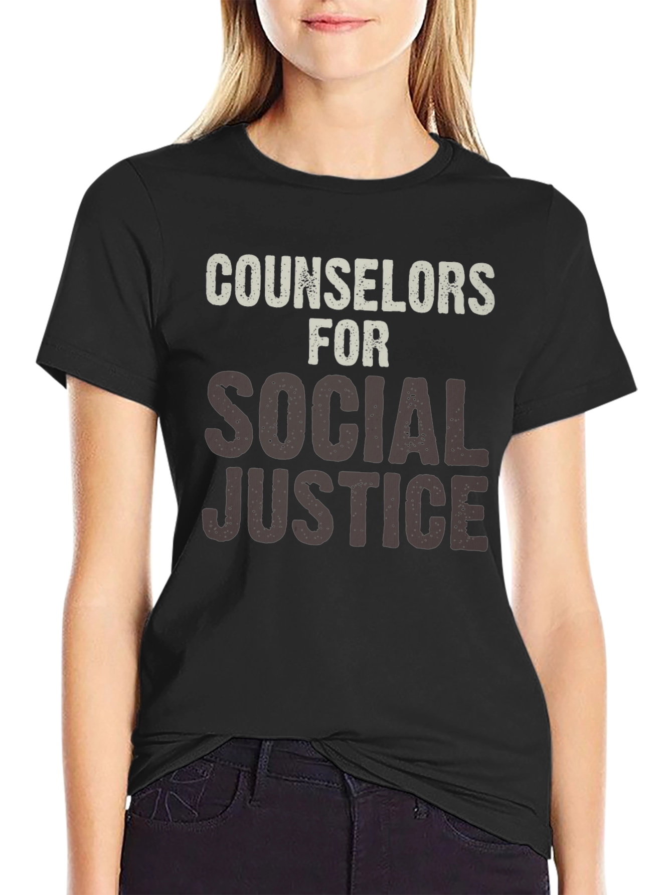 Counselors for Social Justice Black T-Shirt