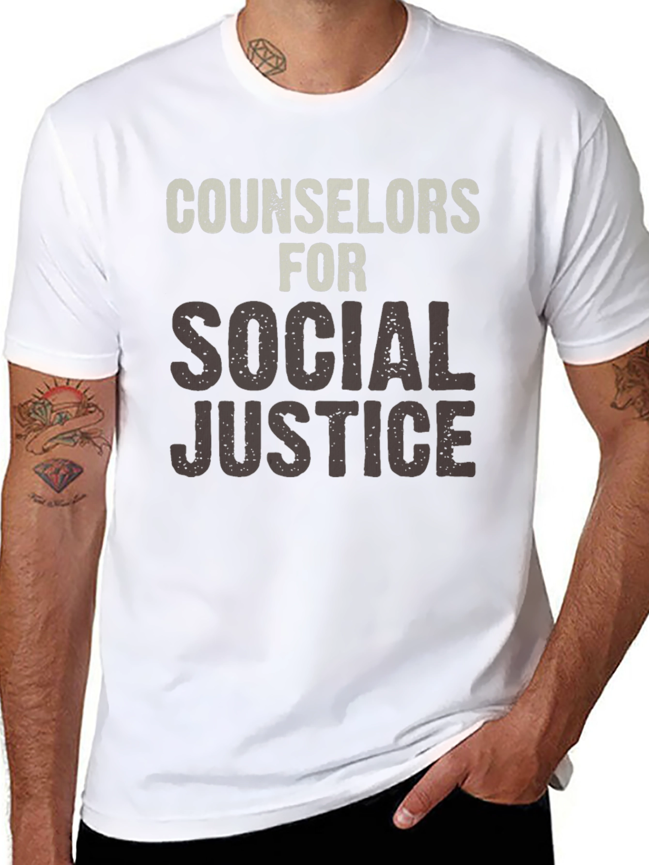 Counselors for Social Justice Black T-Shirt