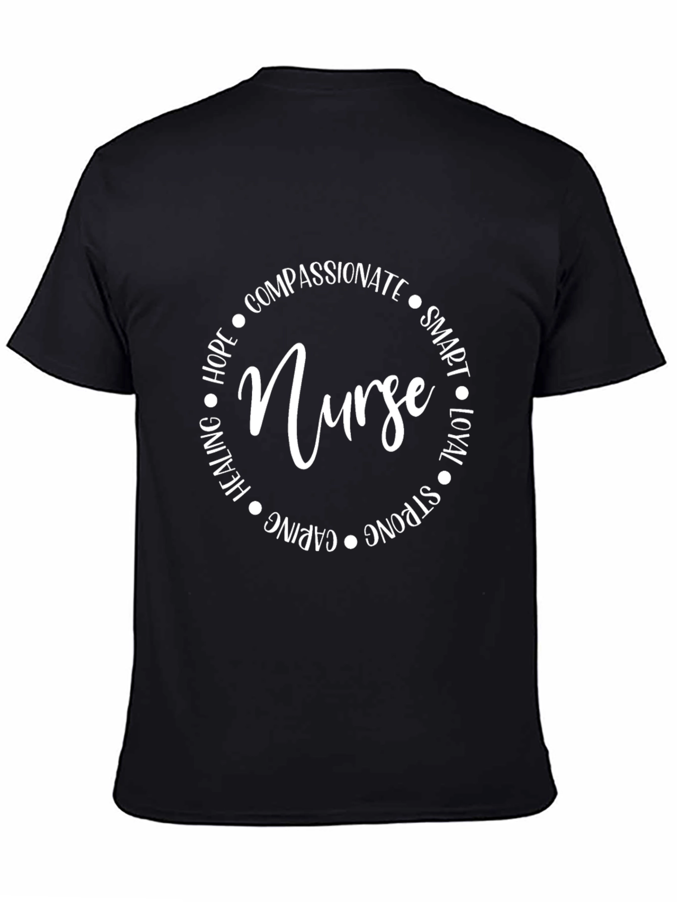 Nurse Circle Graphic Tee - Compassionate & Smart