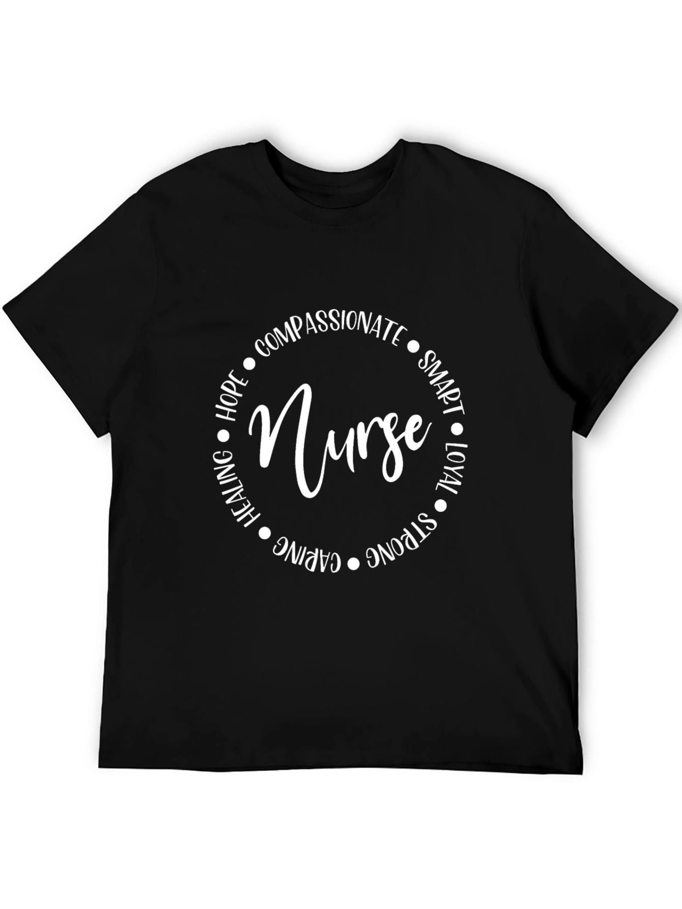 Nurse Circle Graphic Tee - Compassionate & Smart