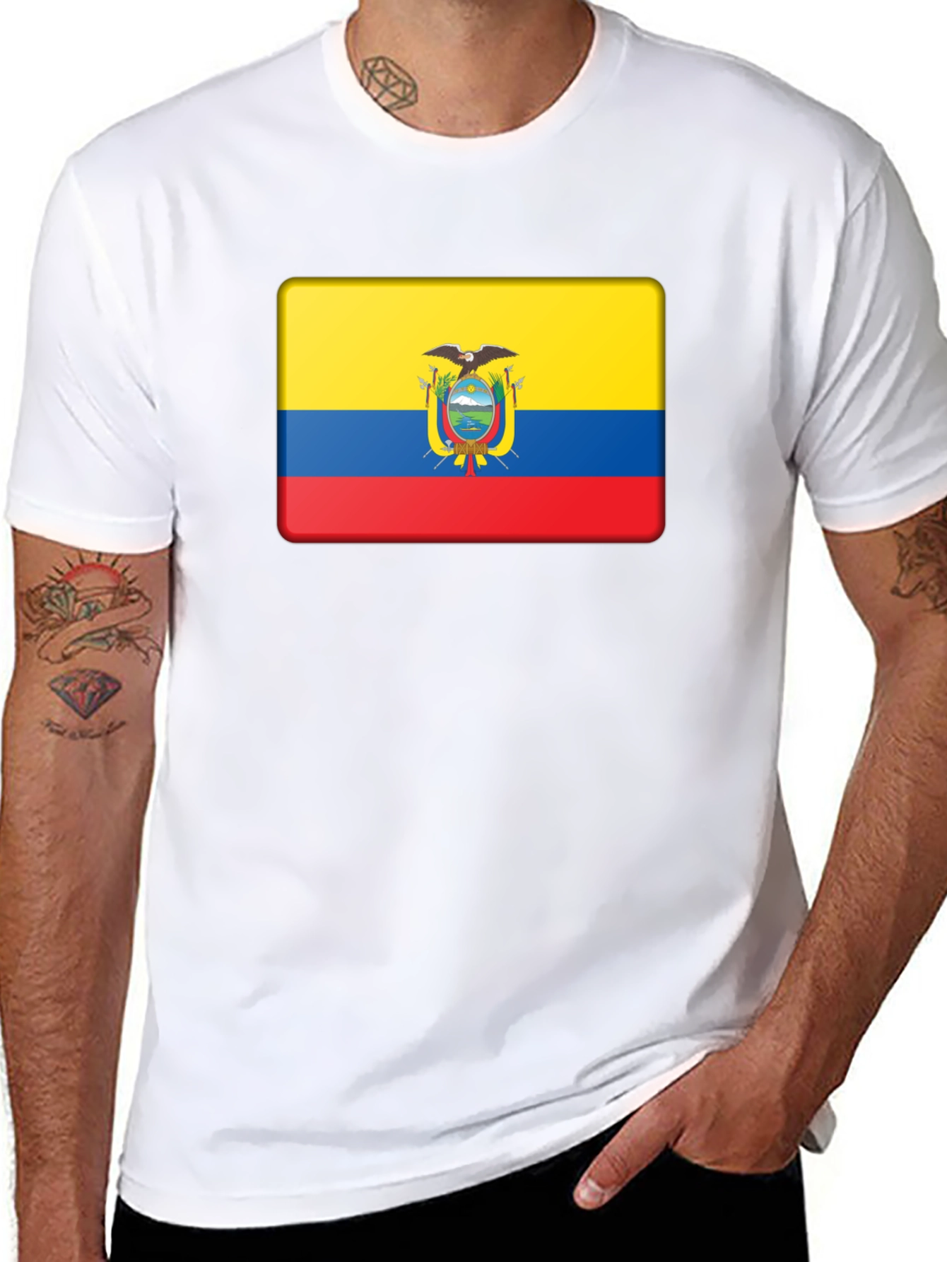 Ecuador Flag Graphic T-Shirt - Bold National Pride
