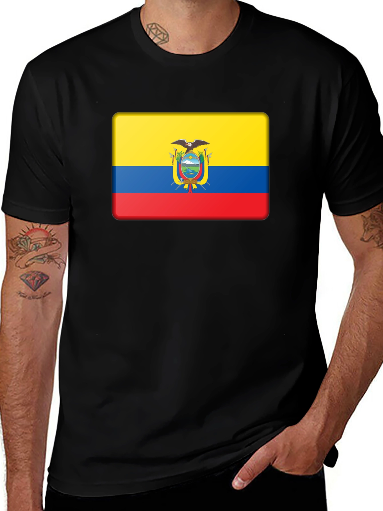 Ecuador Flag Graphic T-Shirt - Bold National Pride