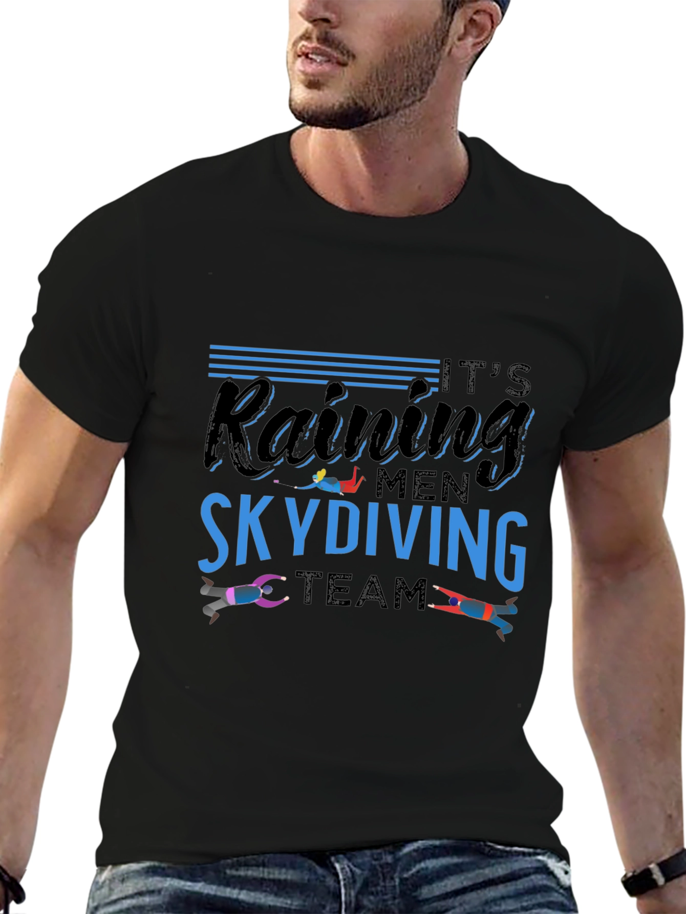 Its Raining Men Skydiving Team T-Shirt