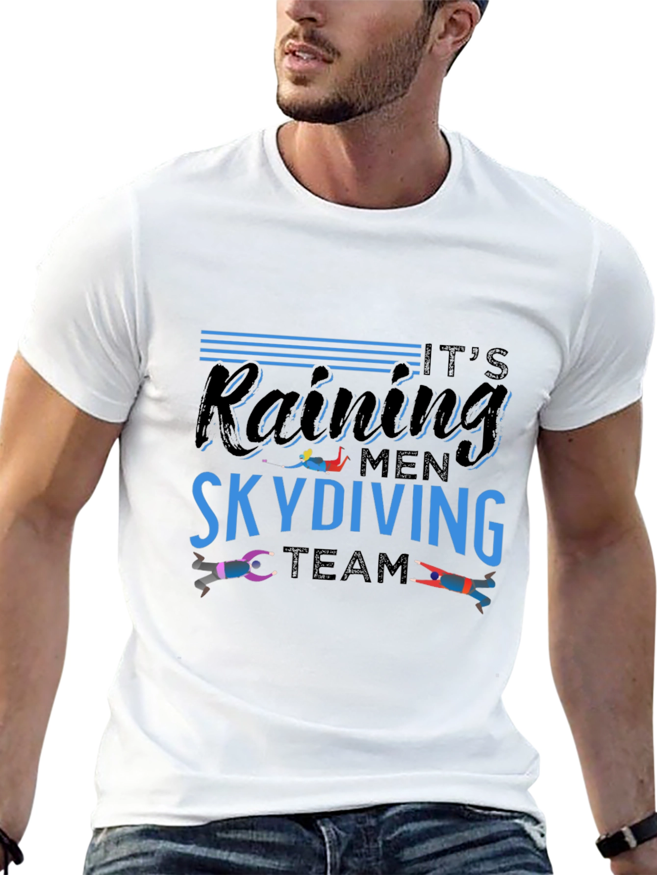 Its Raining Men Skydiving Team T-Shirt