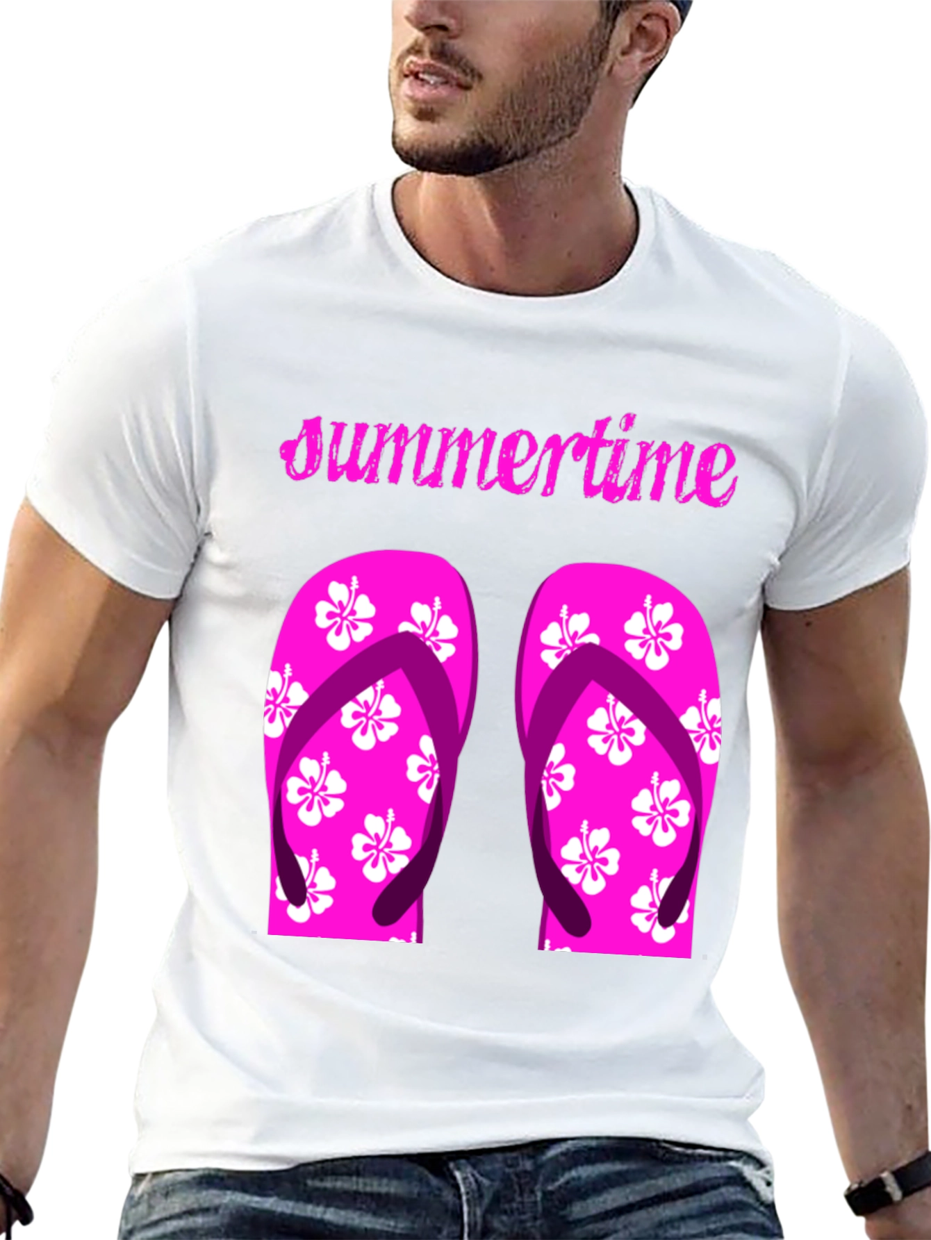 Summertime Flip Flop Graphic Tee