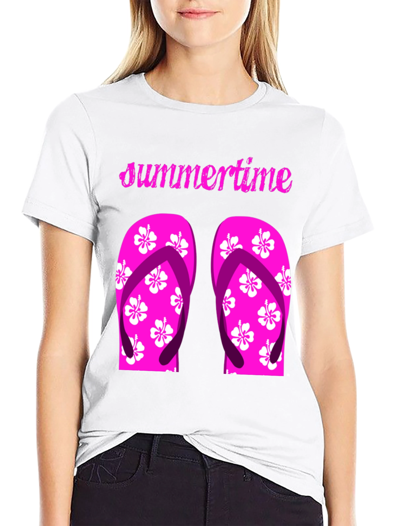 Summertime Flip Flop Graphic Tee