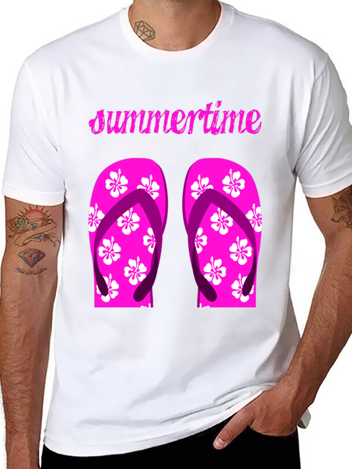 Summertime Flip Flop Graphic Tee