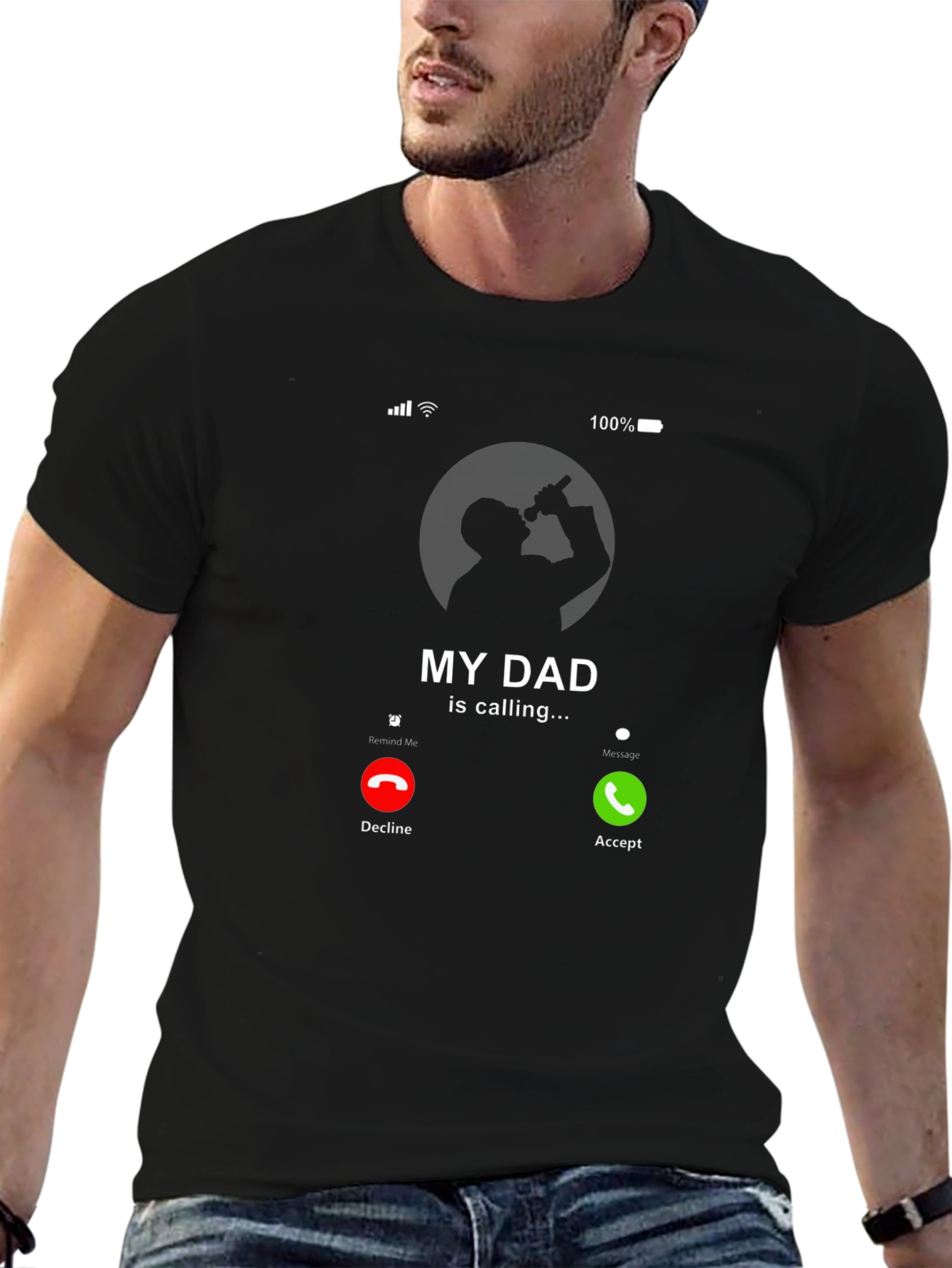 My Dad is Calling Funny T-Shirt