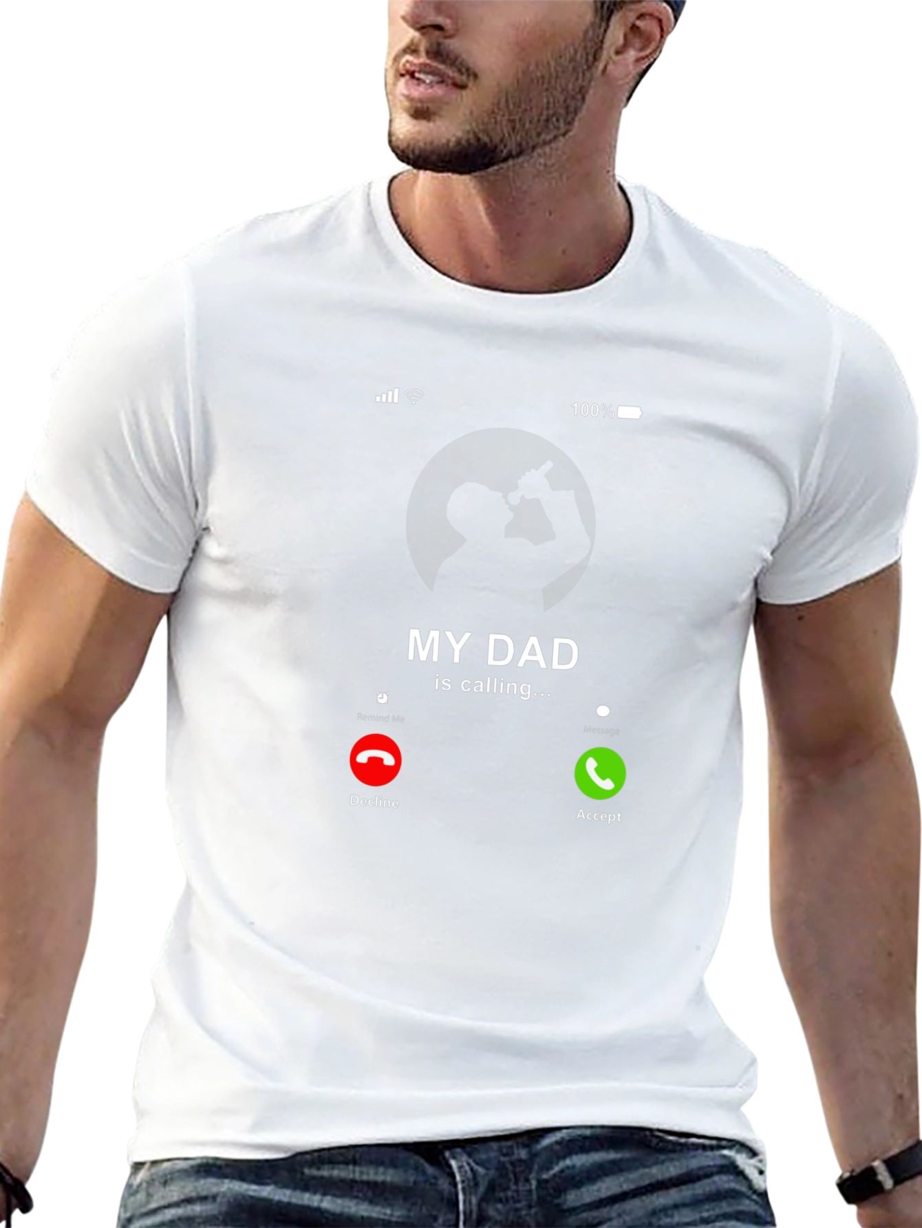 My Dad is Calling Funny T-Shirt