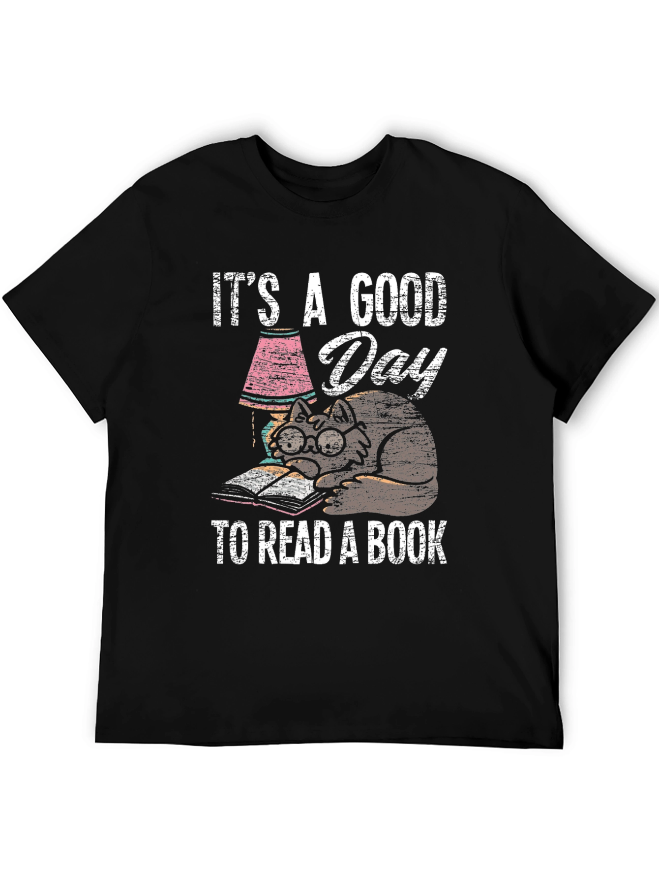 Good Day to Read Cat T-Shirt