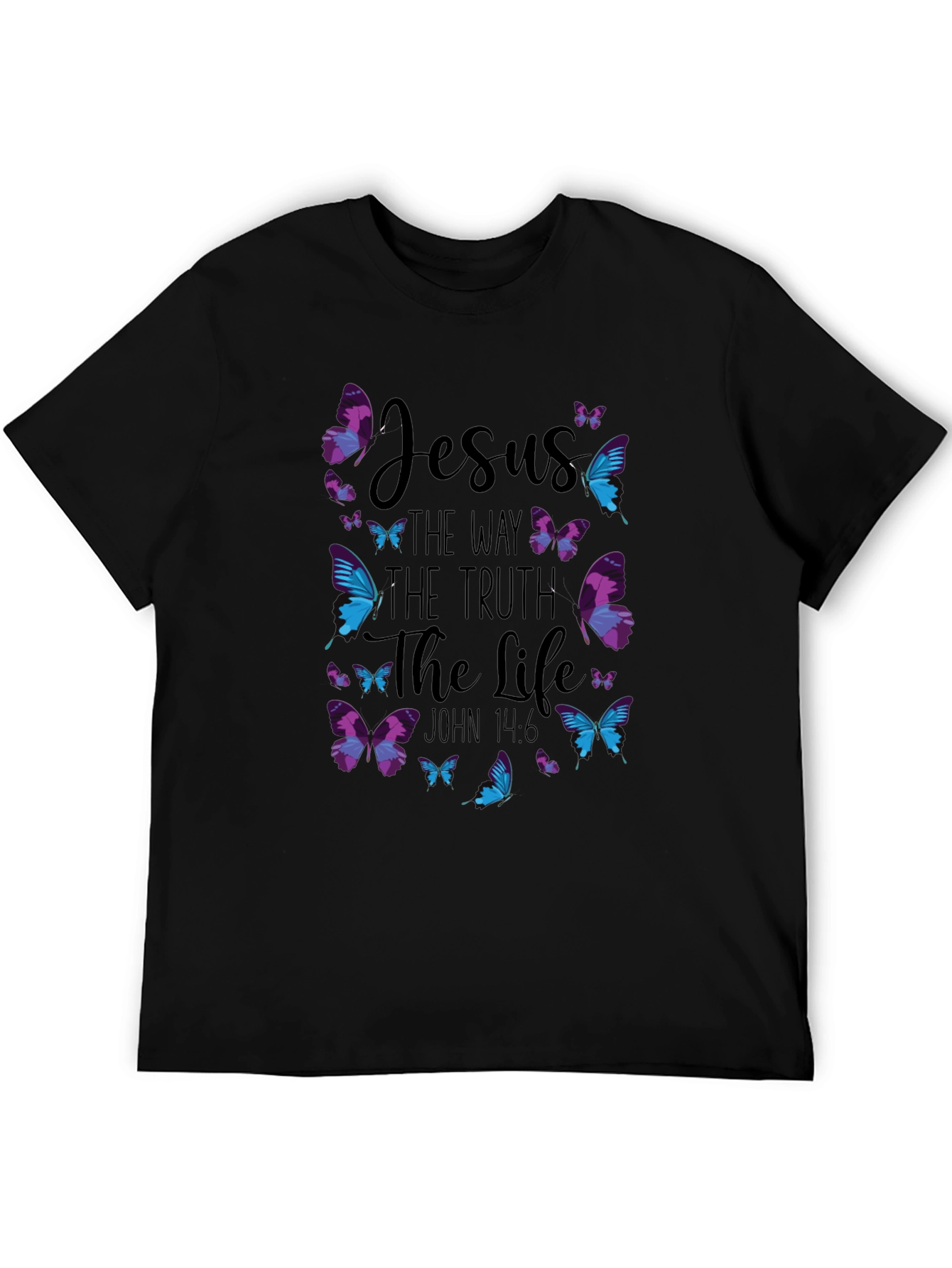 Jesus Butterfly T-Shirt: Way Truth Life John 14:6
