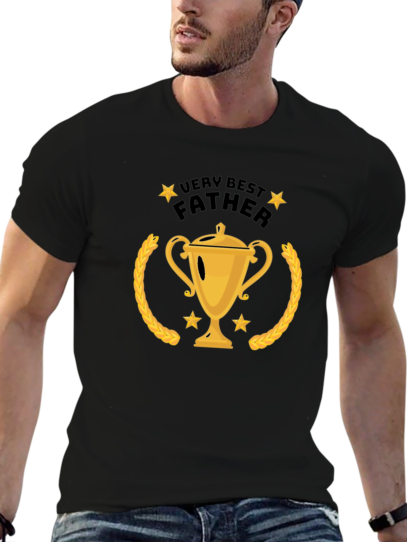 Best Father Trophy T-Shirt - Gift for Dad