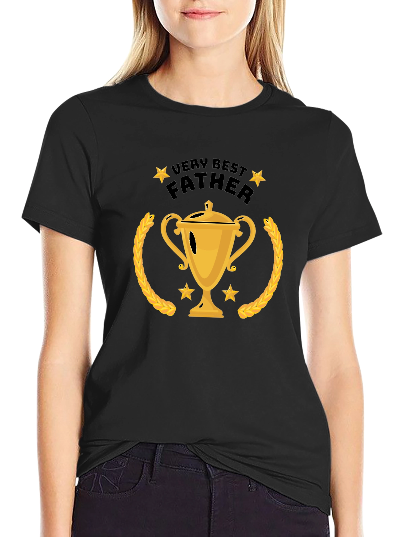 Best Father Trophy T-Shirt - Gift for Dad