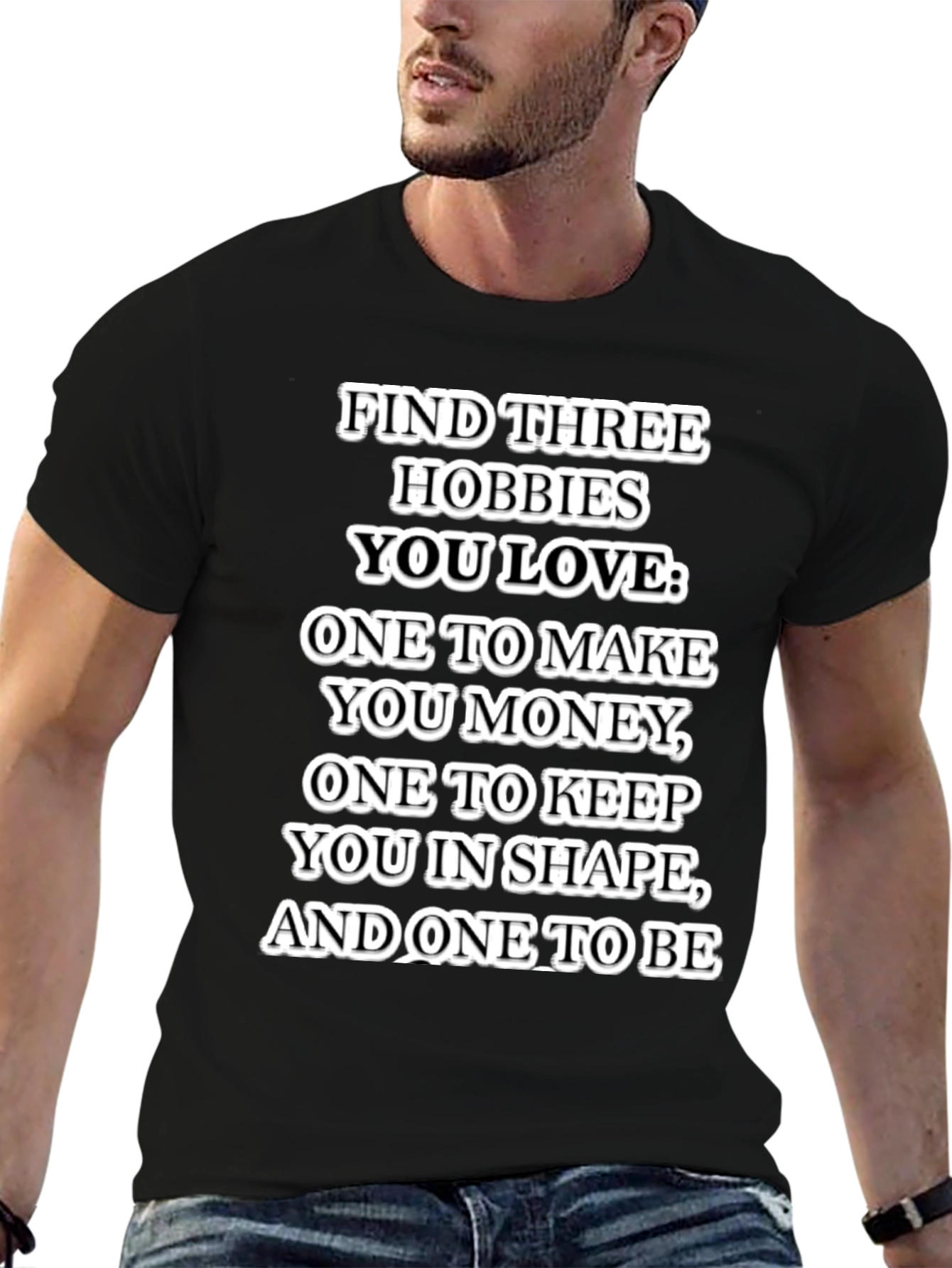 Hobbies T-Shirt: Money Shape and Happiness