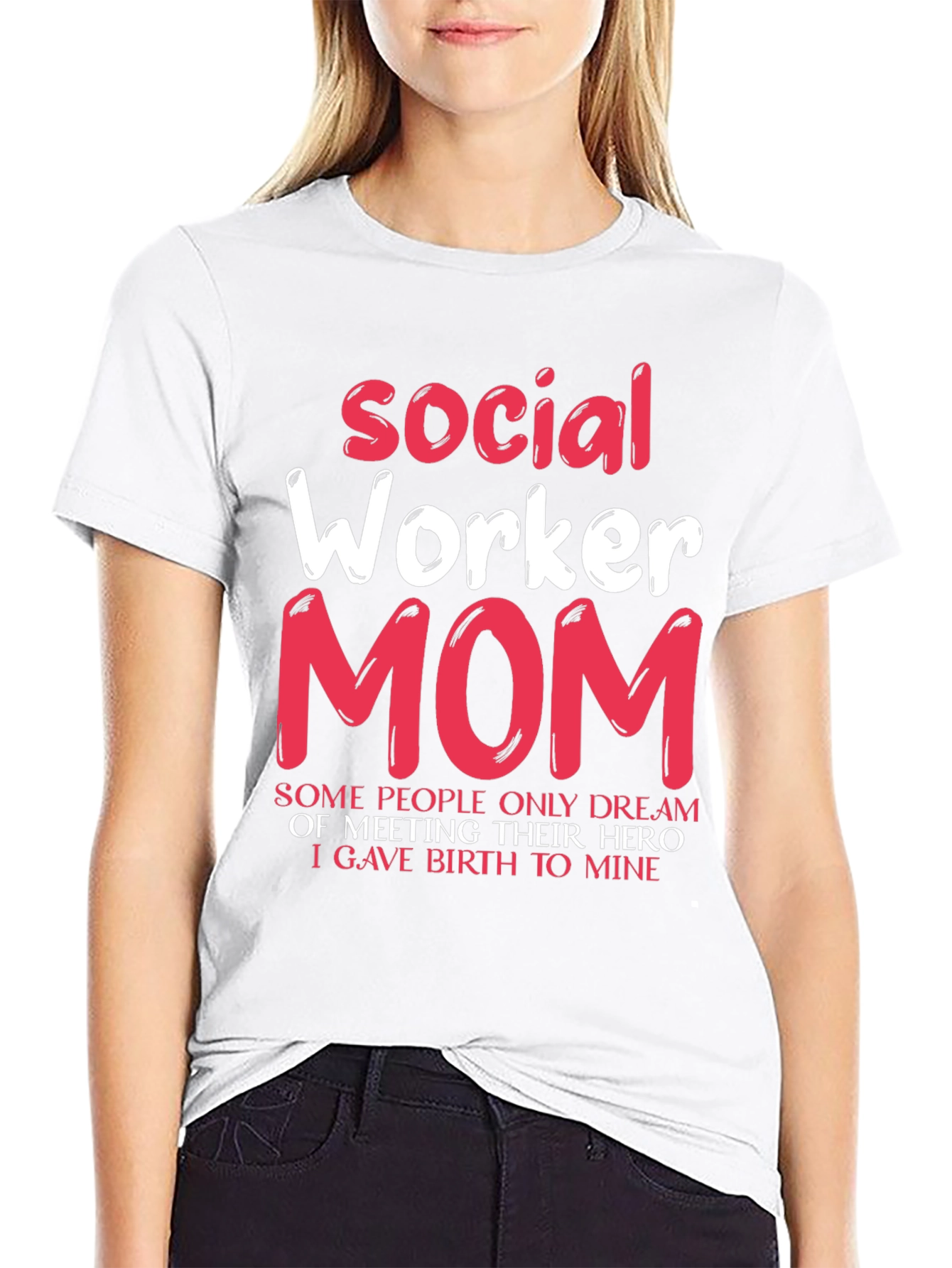 Social Worker Mom T-Shirt - Hero Mother Gift