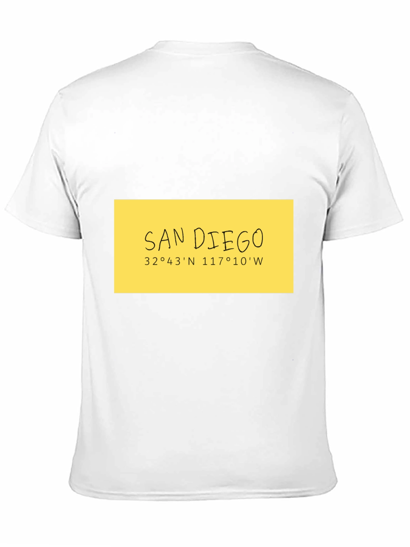 San Diego Coordinates Black T-Shirt