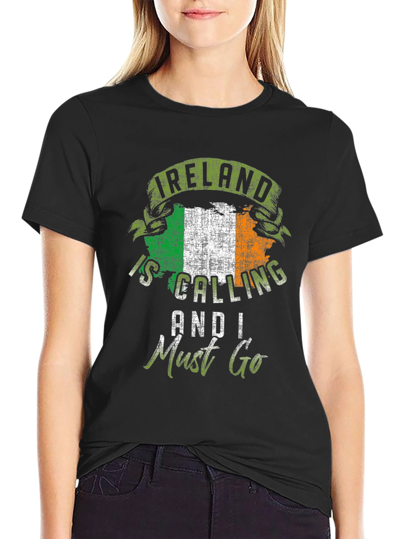 Ireland Is Calling T-Shirt - Irish Flag Novelty Tee