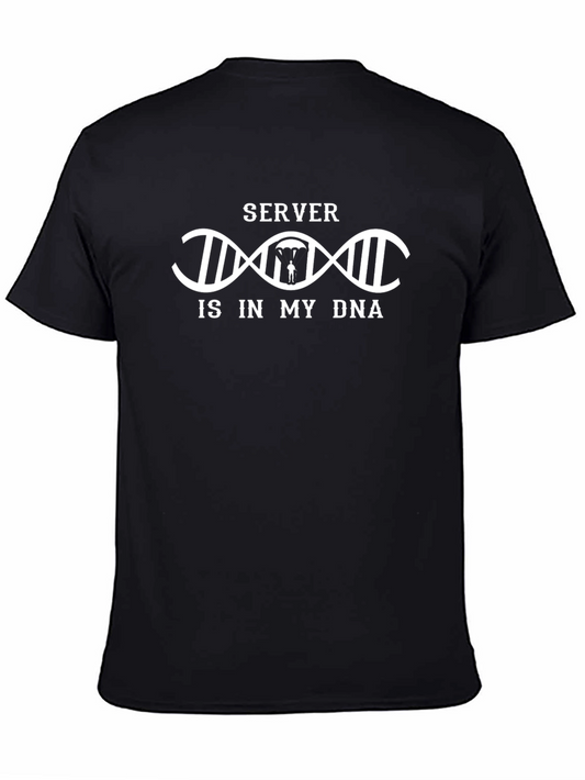 Server is in My DNA Funny Programmer Black T-Shirt