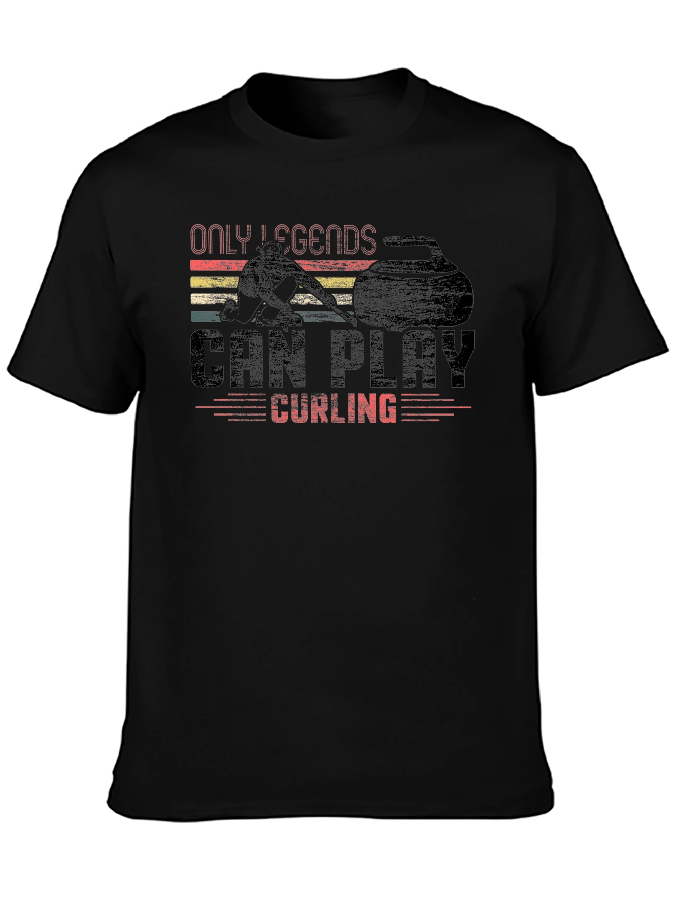 Only Legends Can Play Curling T-Shirt