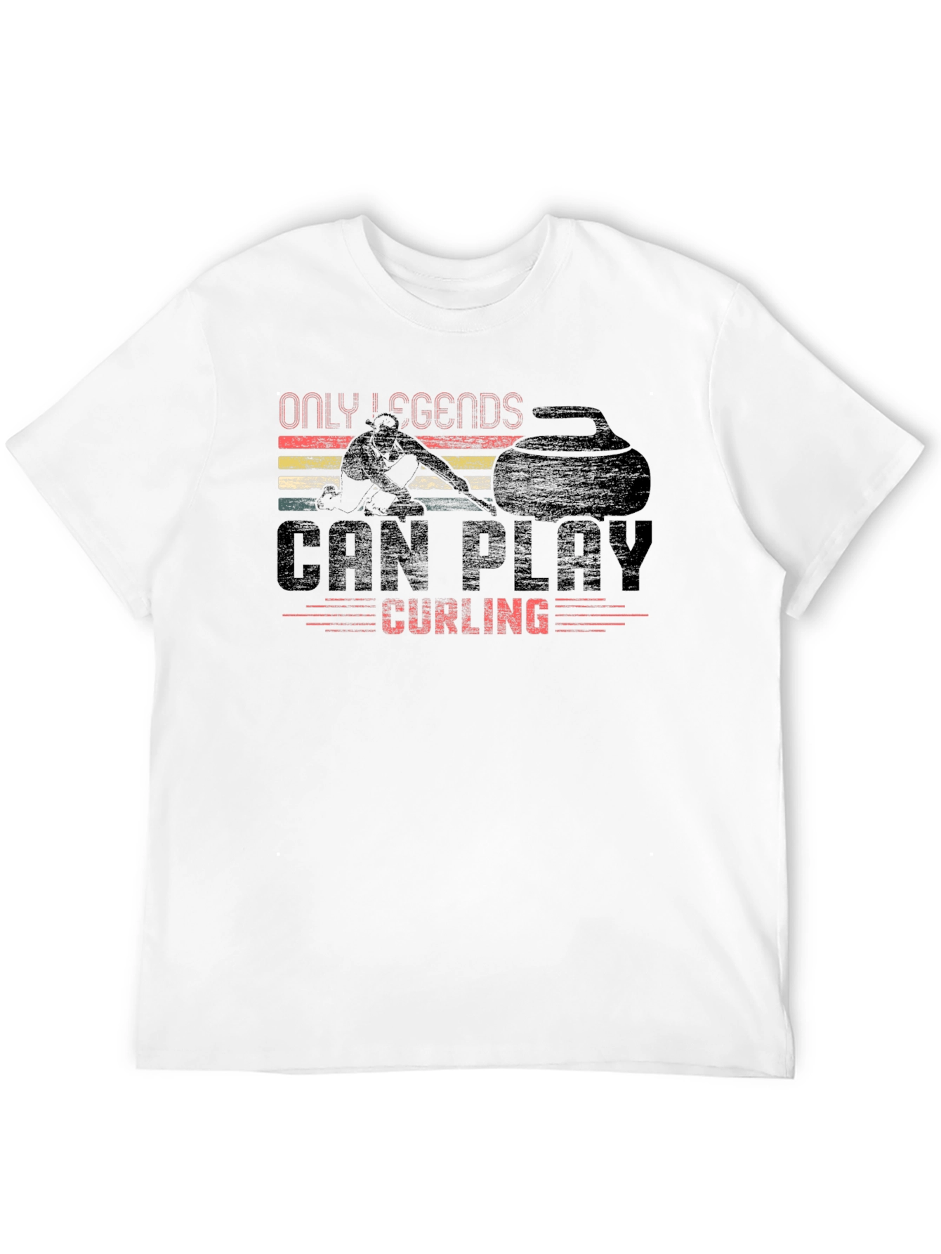 Only Legends Can Play Curling T-Shirt