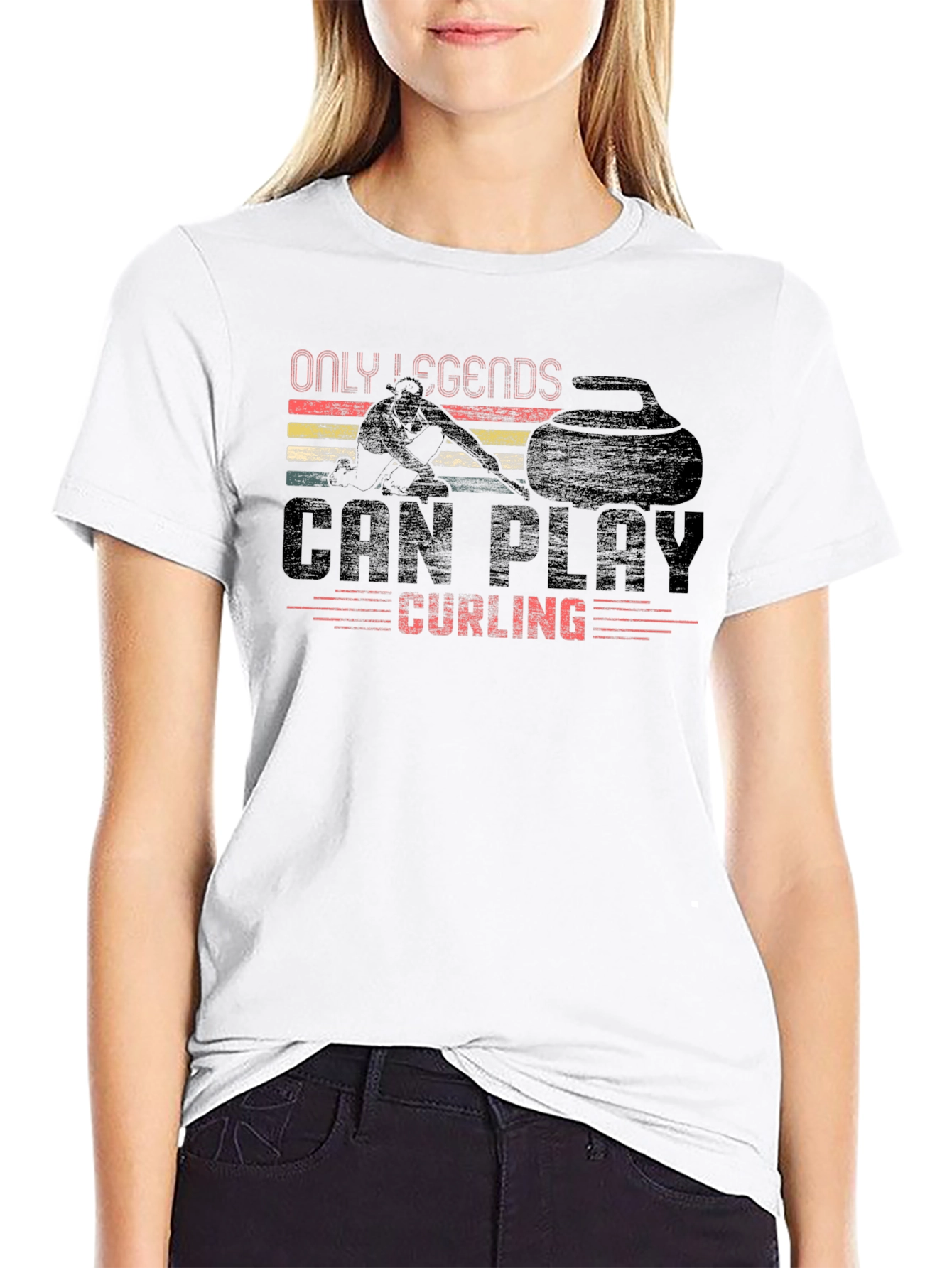Only Legends Can Play Curling T-Shirt