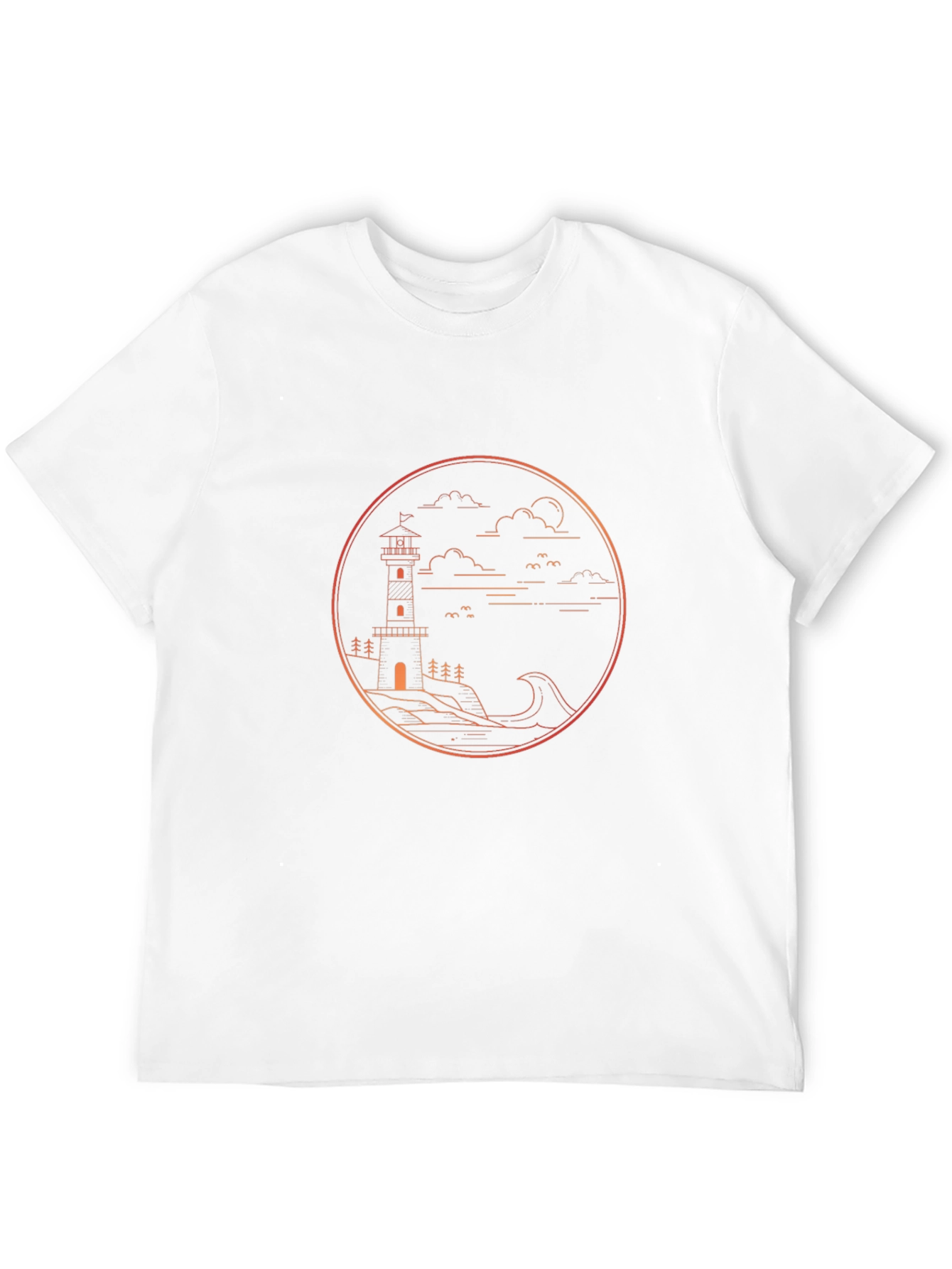 Lighthouse Graphic Tee - Coastal Design