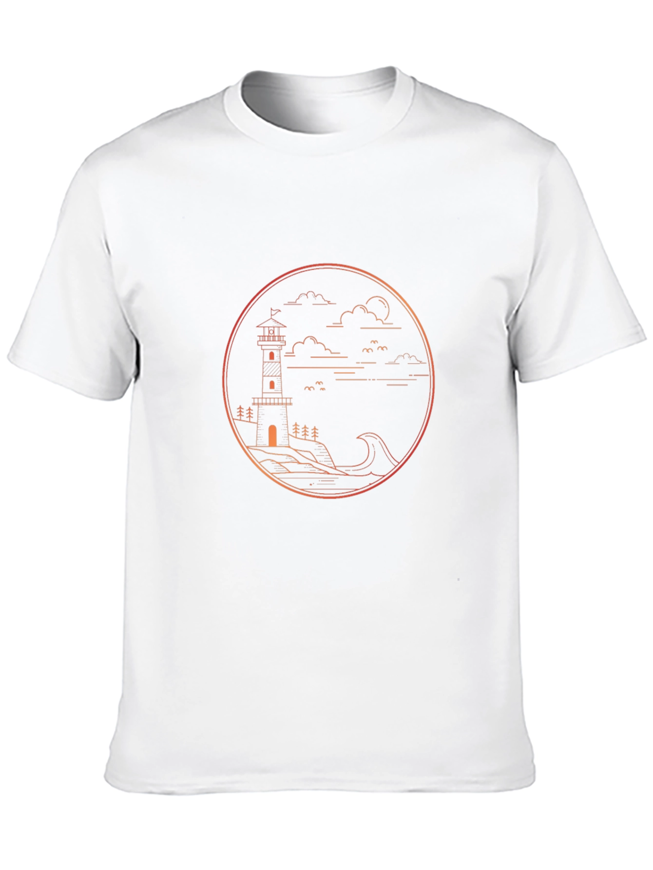 Lighthouse Graphic Tee - Coastal Design