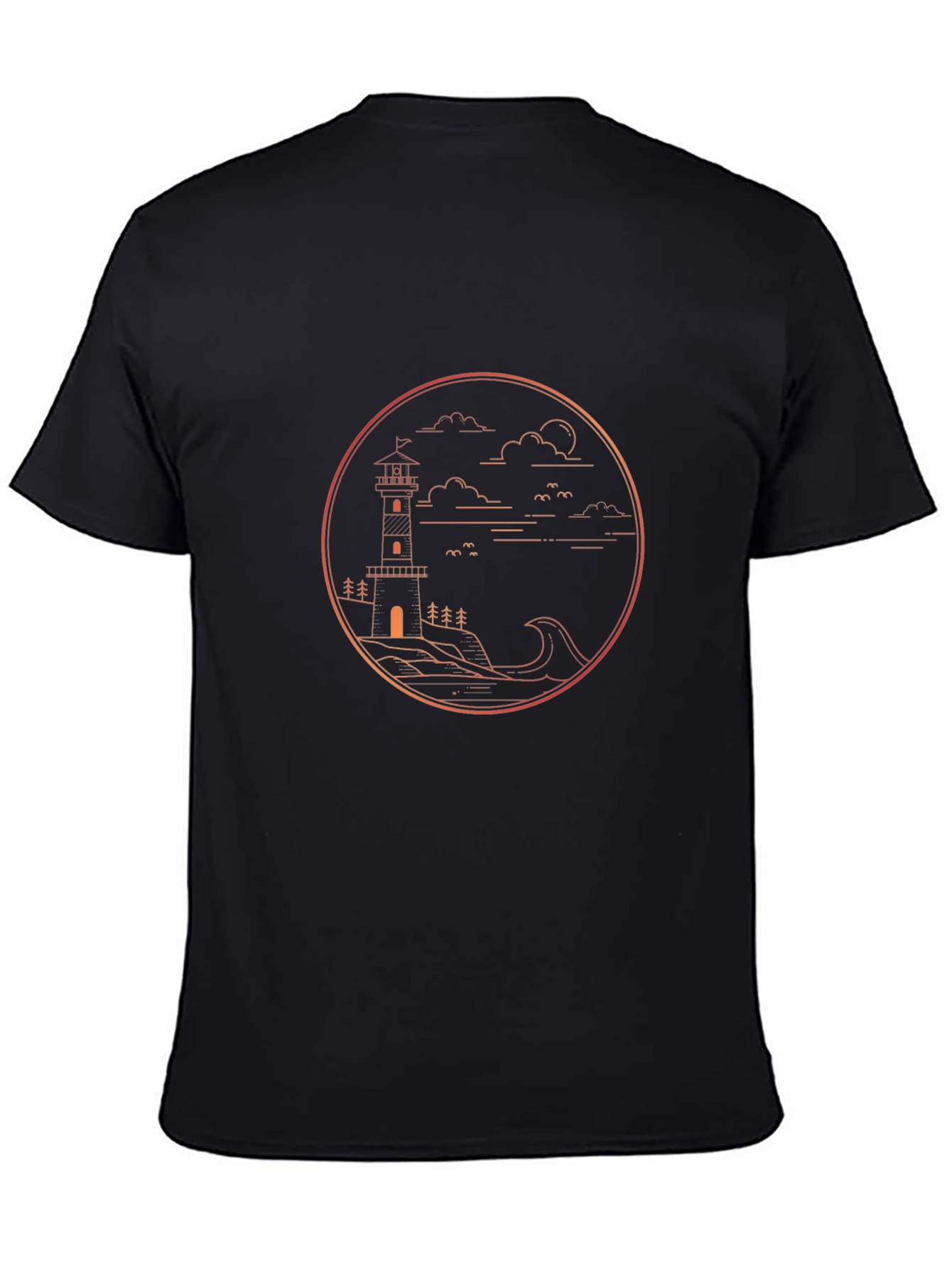 Lighthouse Graphic Tee - Coastal Design