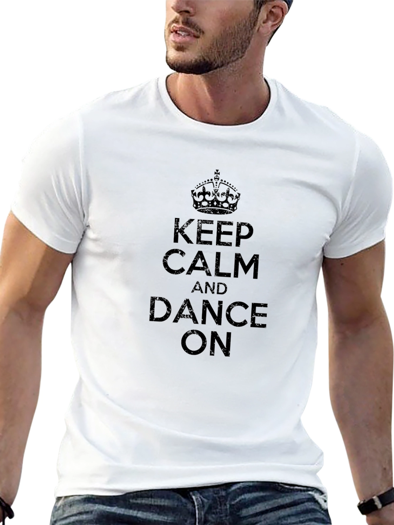 Keep Calm and Dance On Black T-Shirt