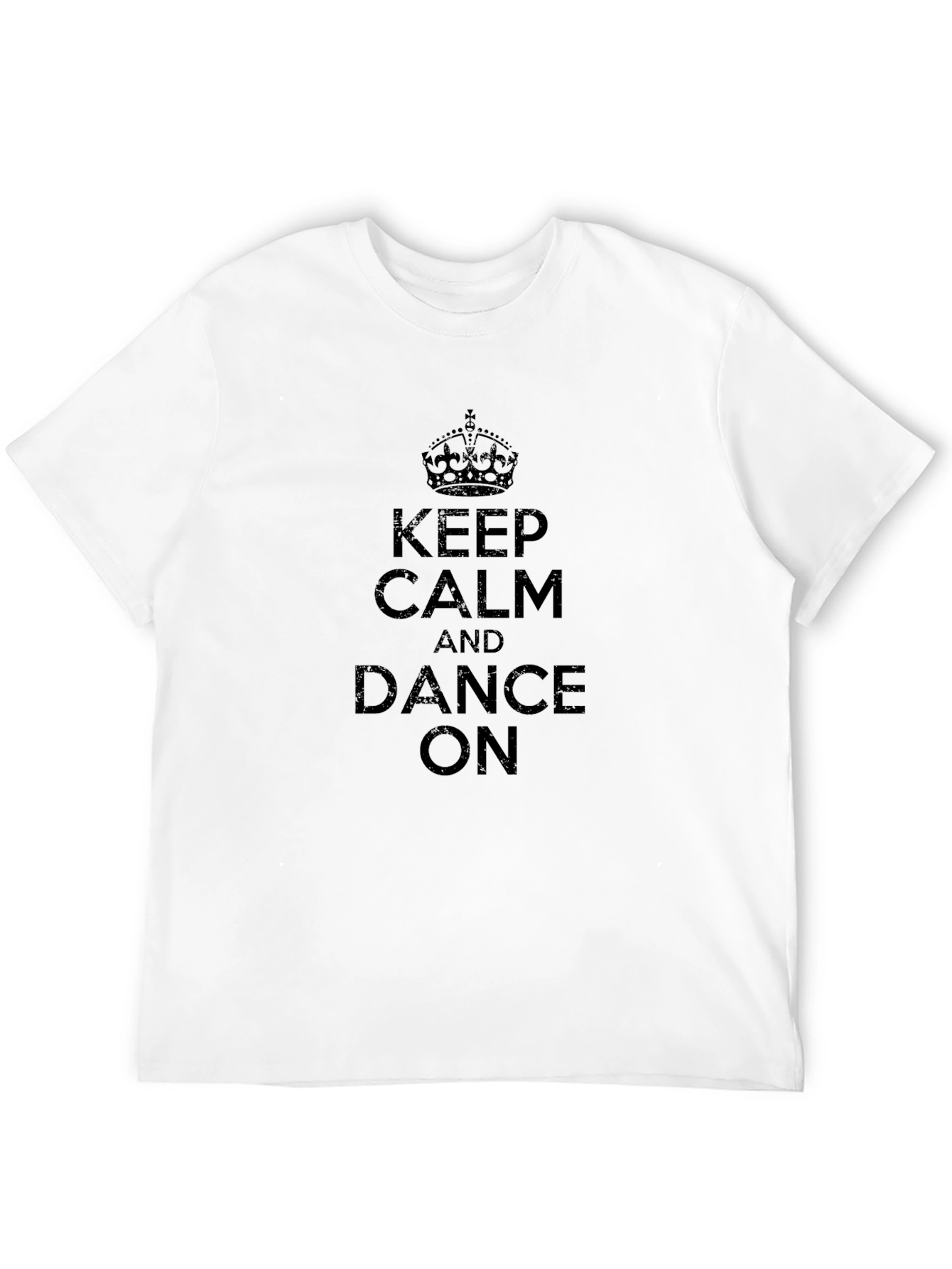 Keep Calm and Dance On Black T-Shirt