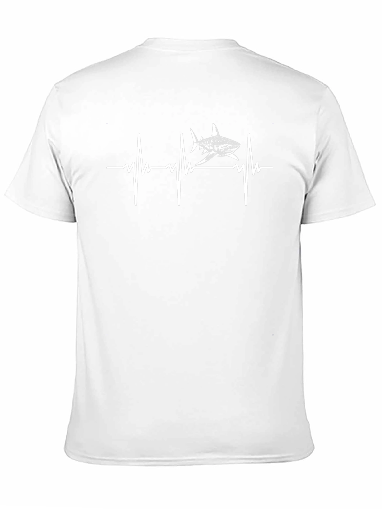 Shark Heartbeat T-Shirt - Black Graphic Tee