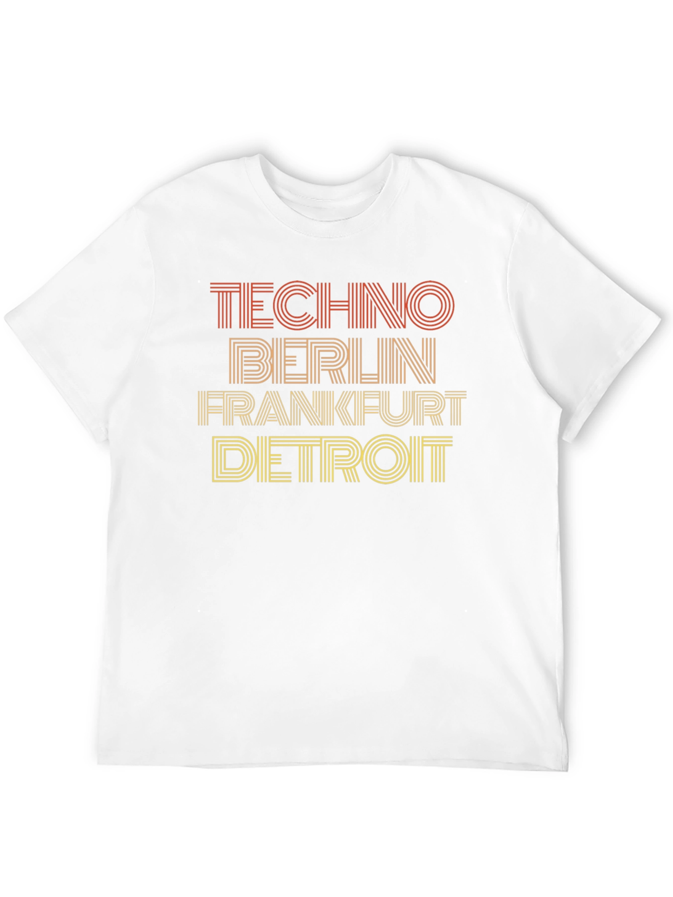 Techno Cities Graphic Tee - Berlin Frankfurt Detroit