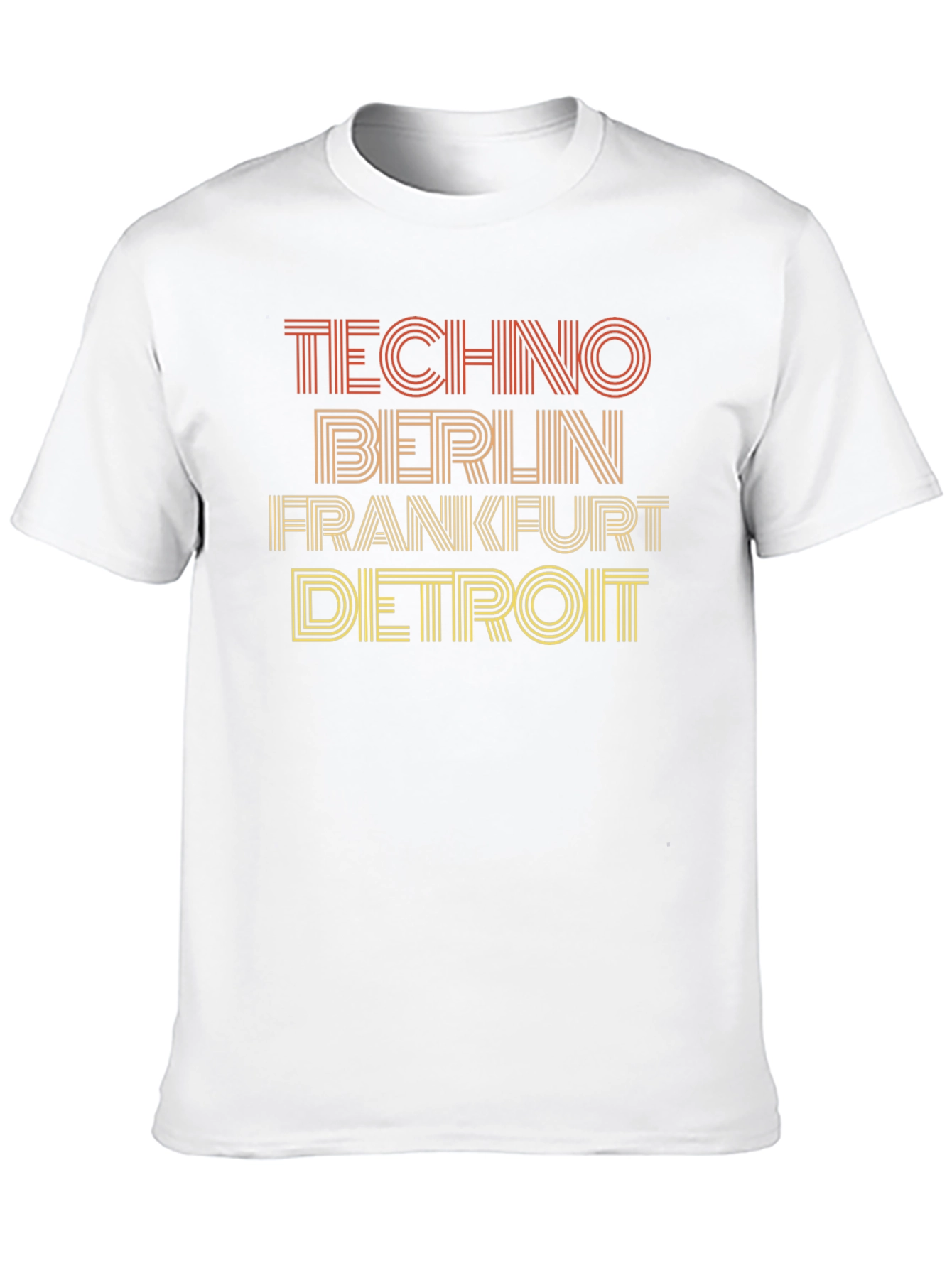Techno Cities Graphic Tee - Berlin Frankfurt Detroit