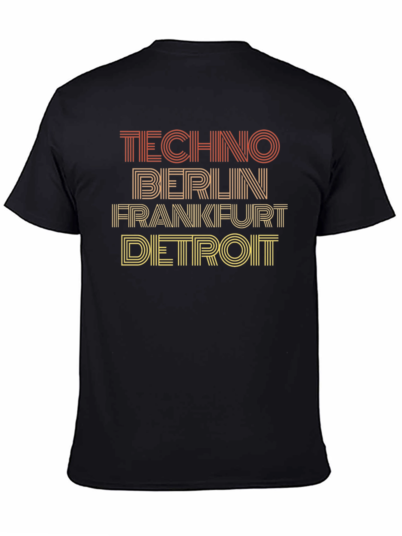 Techno Cities Graphic Tee - Berlin Frankfurt Detroit