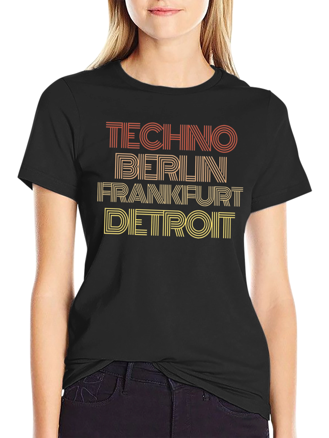Techno Cities Graphic Tee - Berlin Frankfurt Detroit