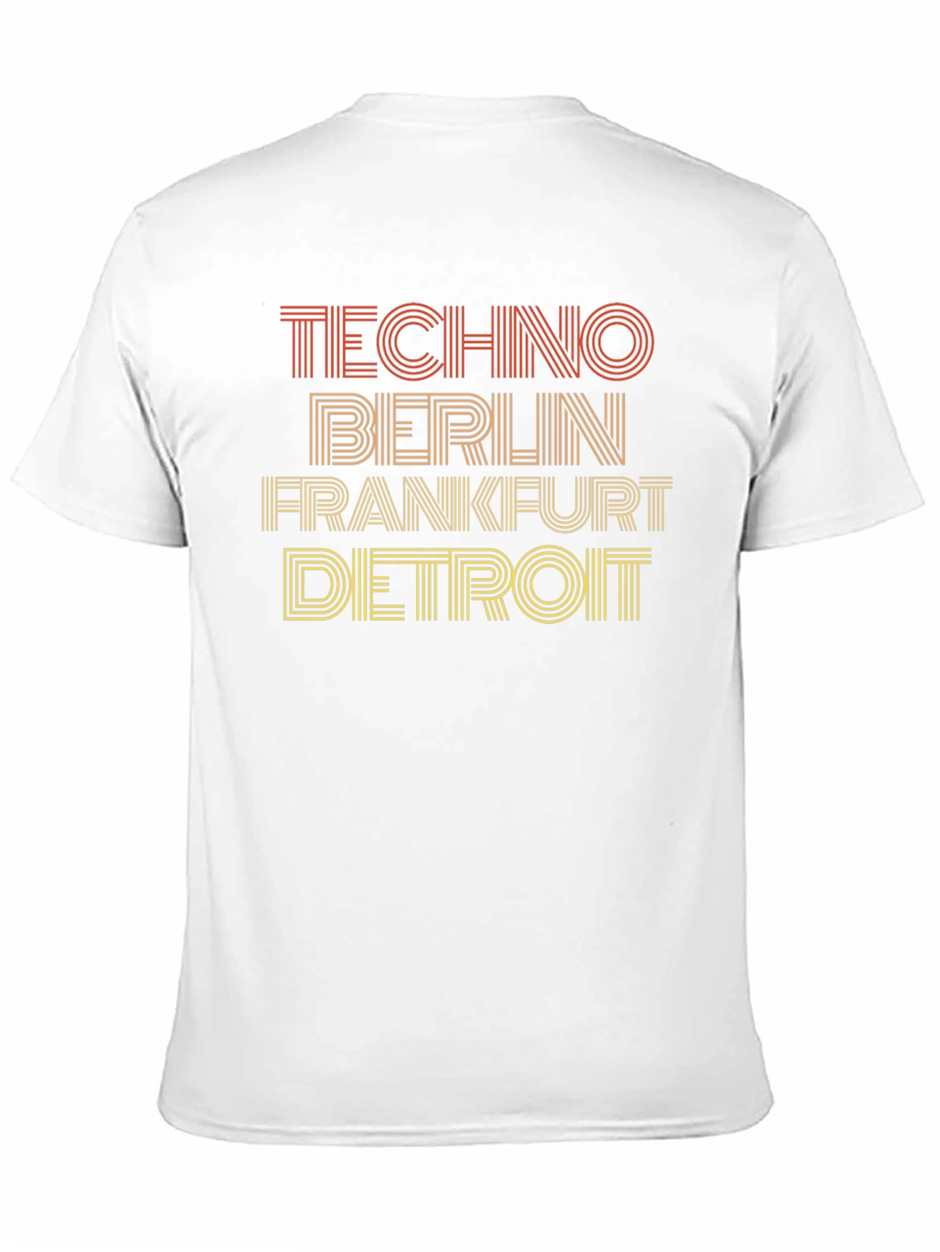Techno Cities Graphic Tee - Berlin Frankfurt Detroit
