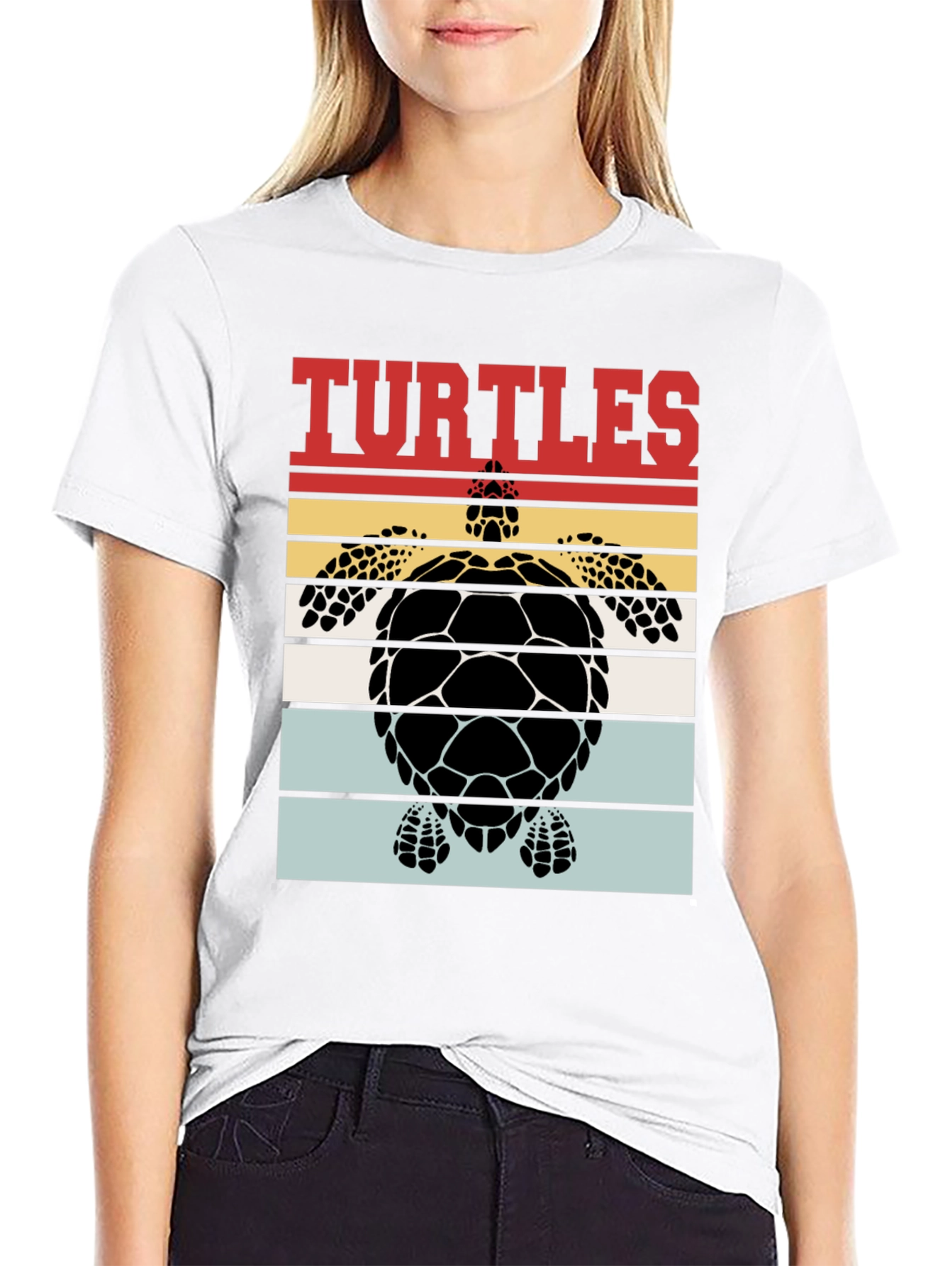 Retro Turtle Graphic T-Shirt