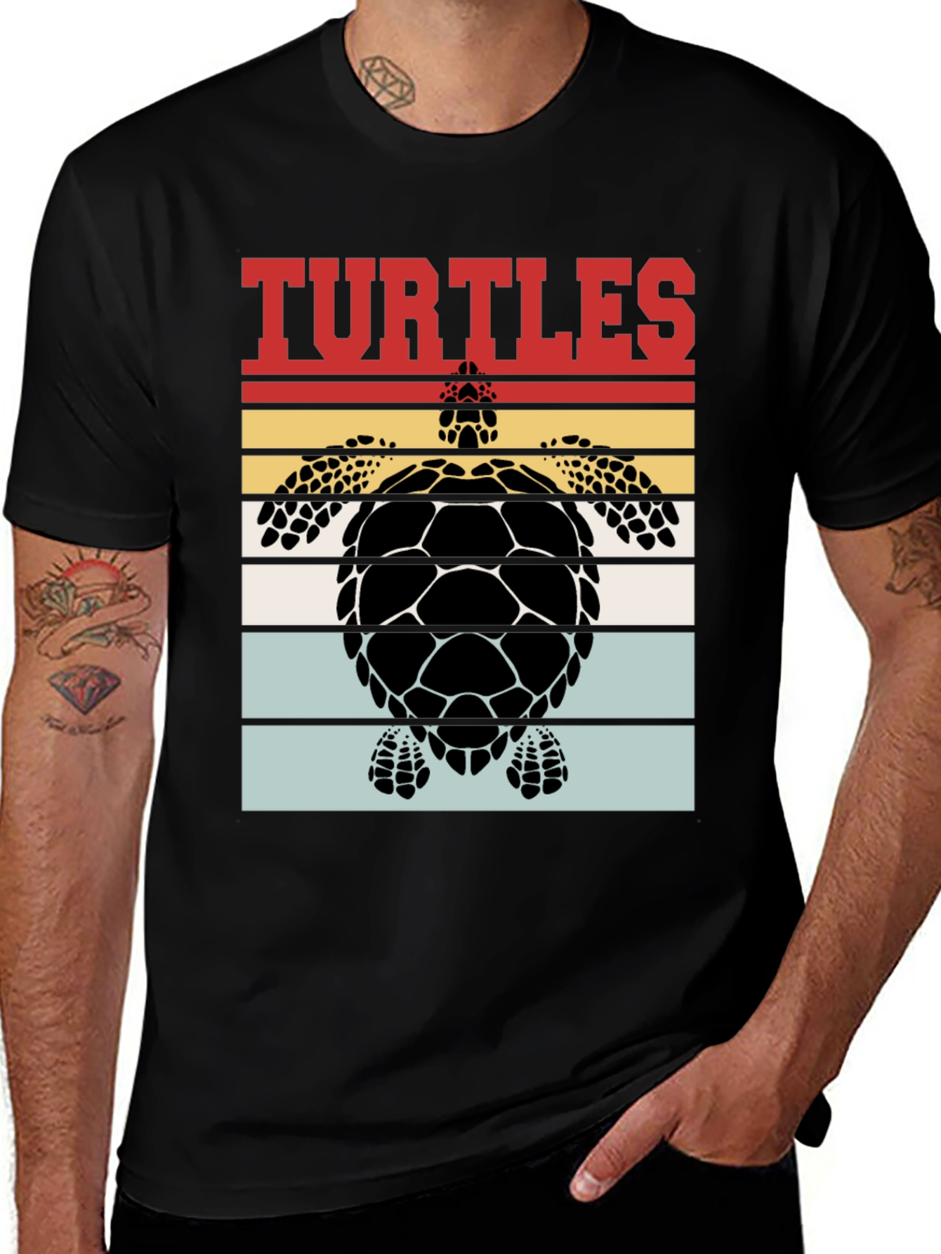 Retro Turtle Graphic T-Shirt
