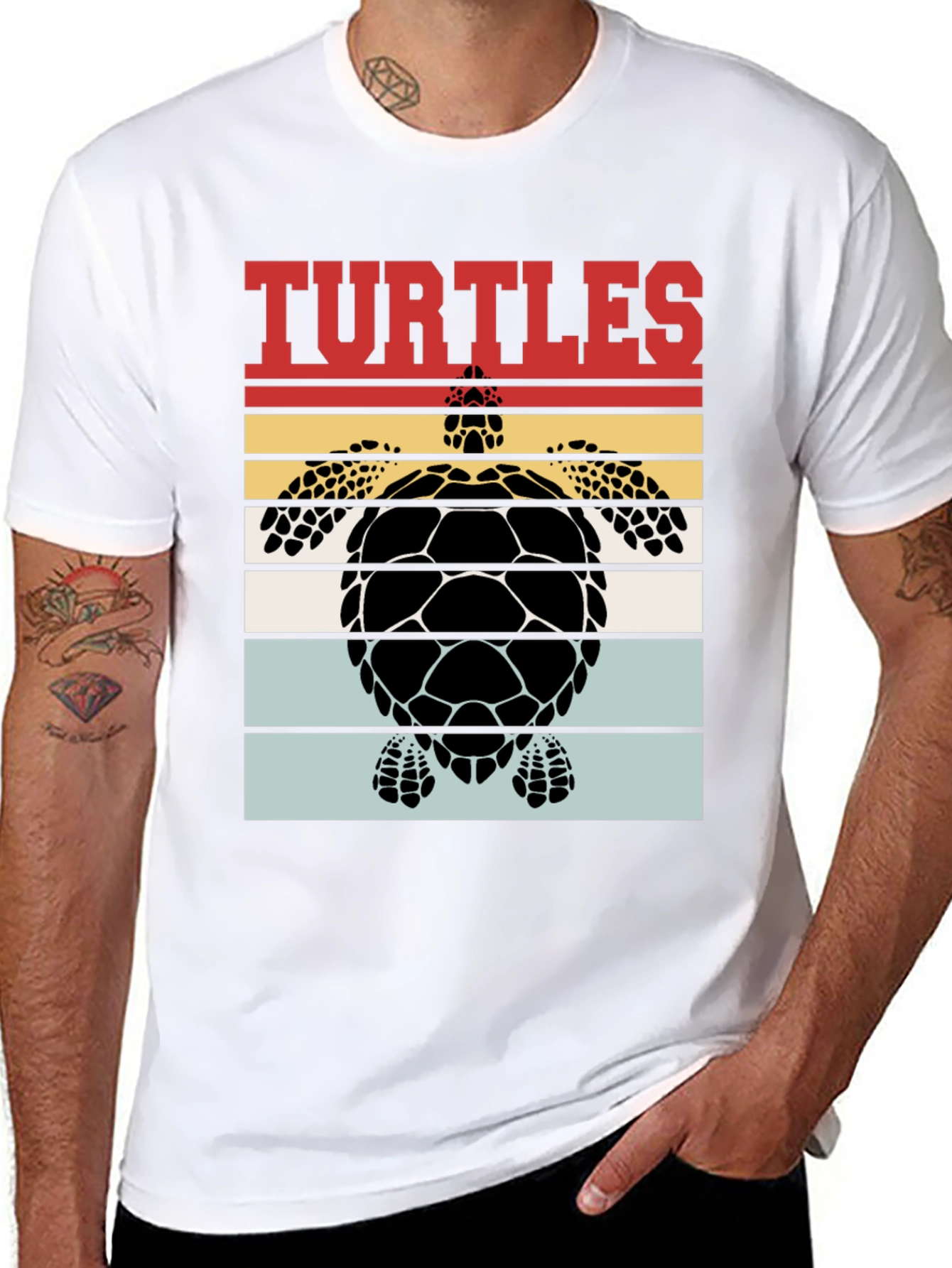 Retro Turtle Graphic T-Shirt