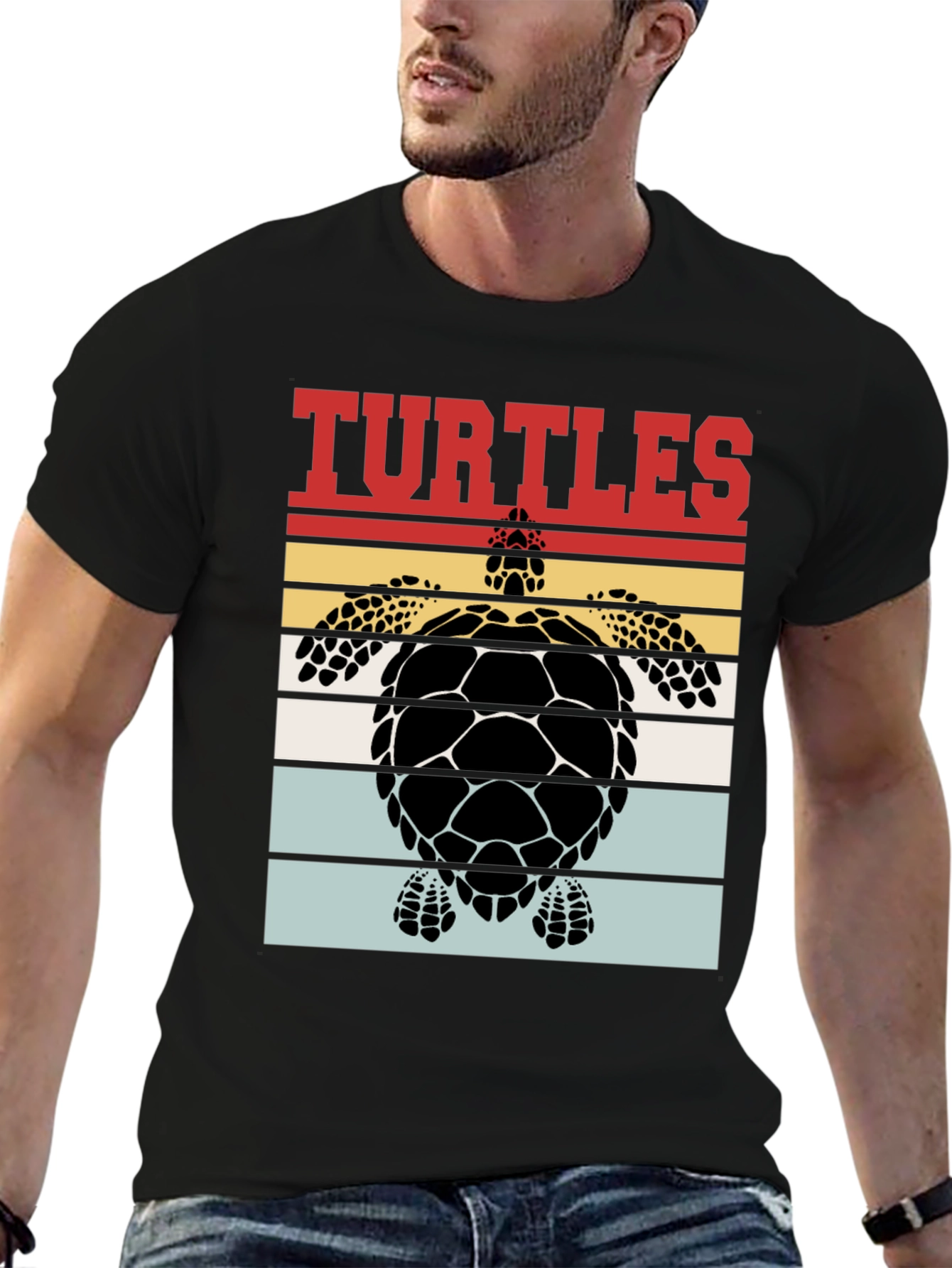 Retro Turtle Graphic T-Shirt