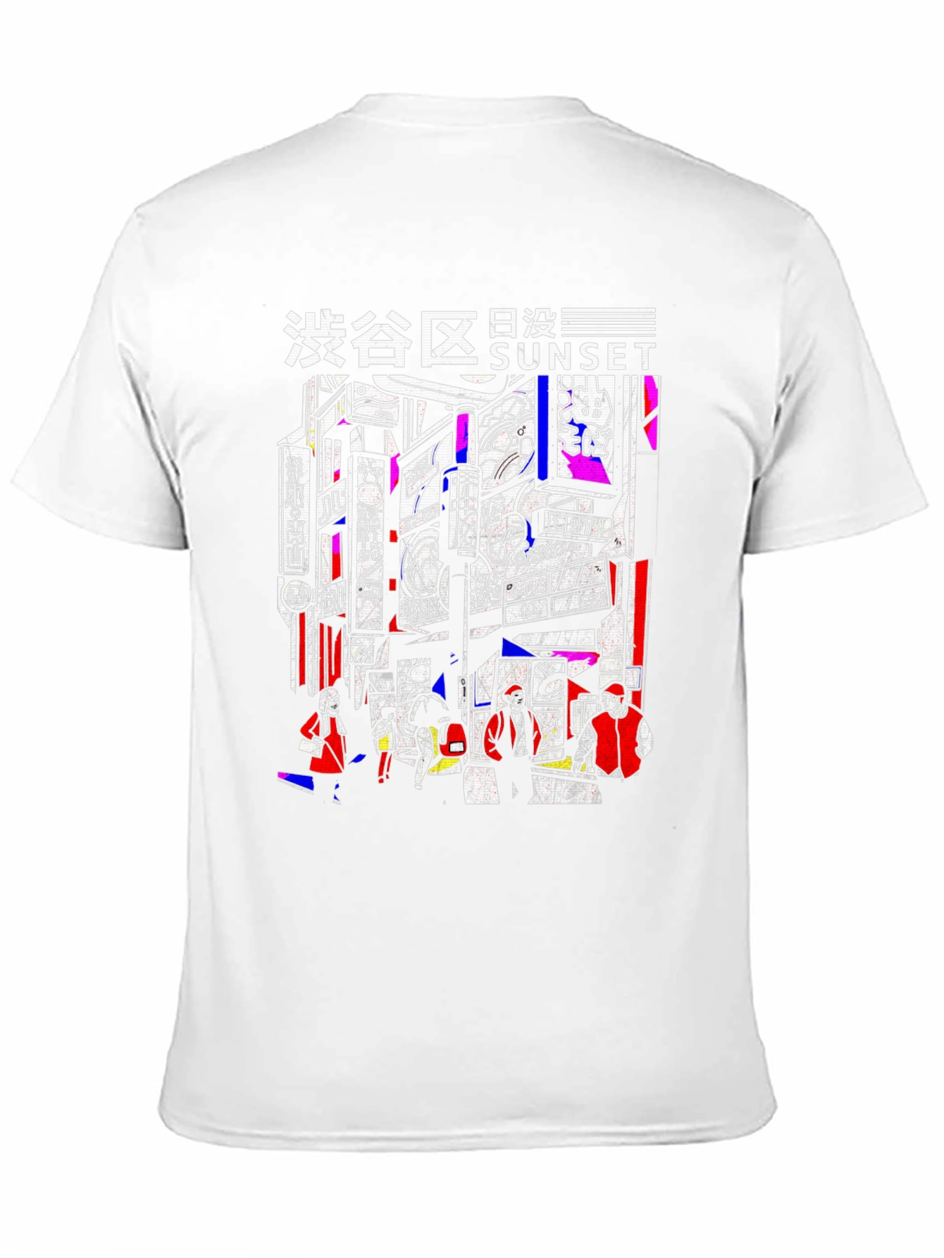 Tokyo Sunset Graphic Tee - Black