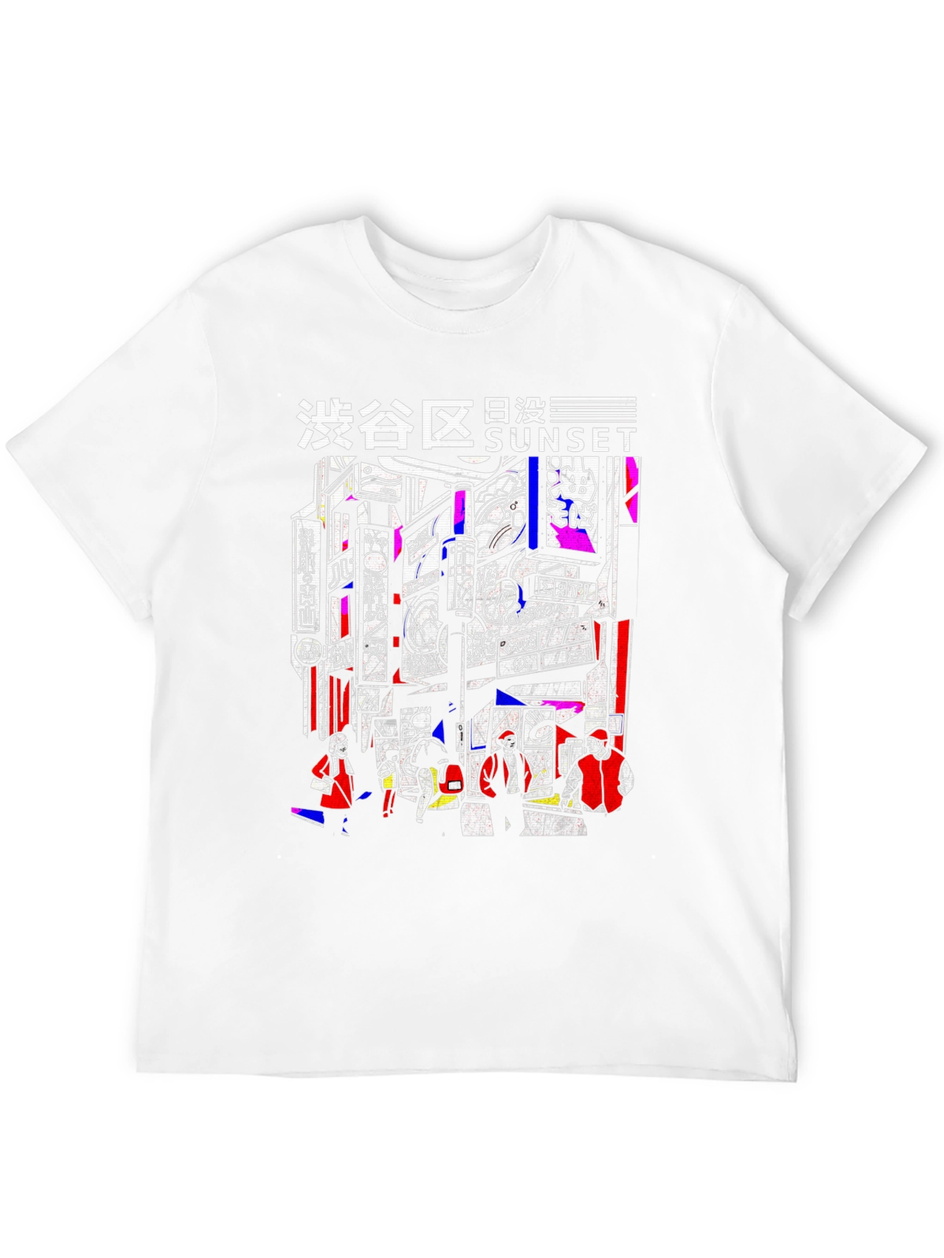 Tokyo Sunset Graphic Tee - Black