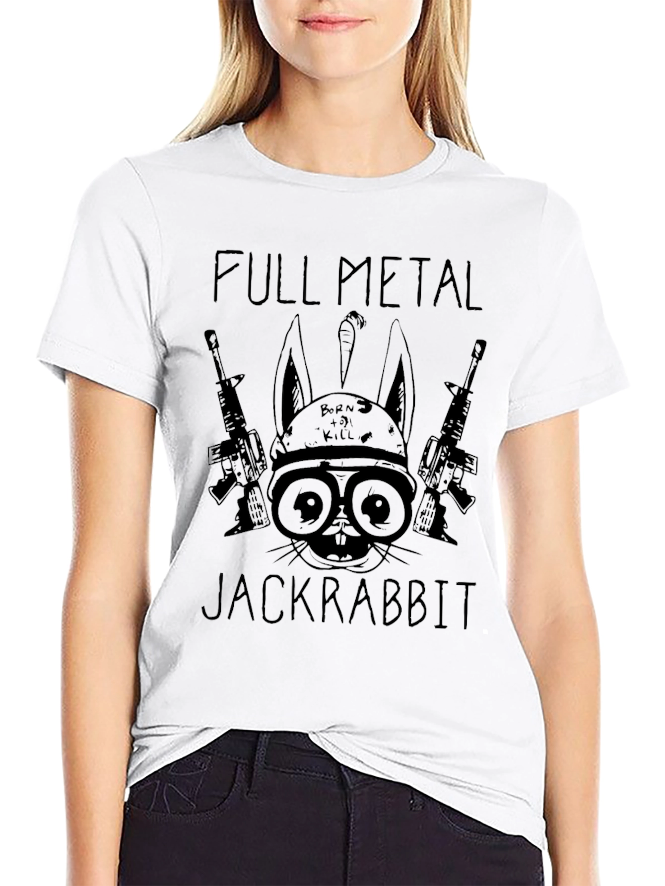 Full Metal Jackrabbit Graphic T-Shirt - Black