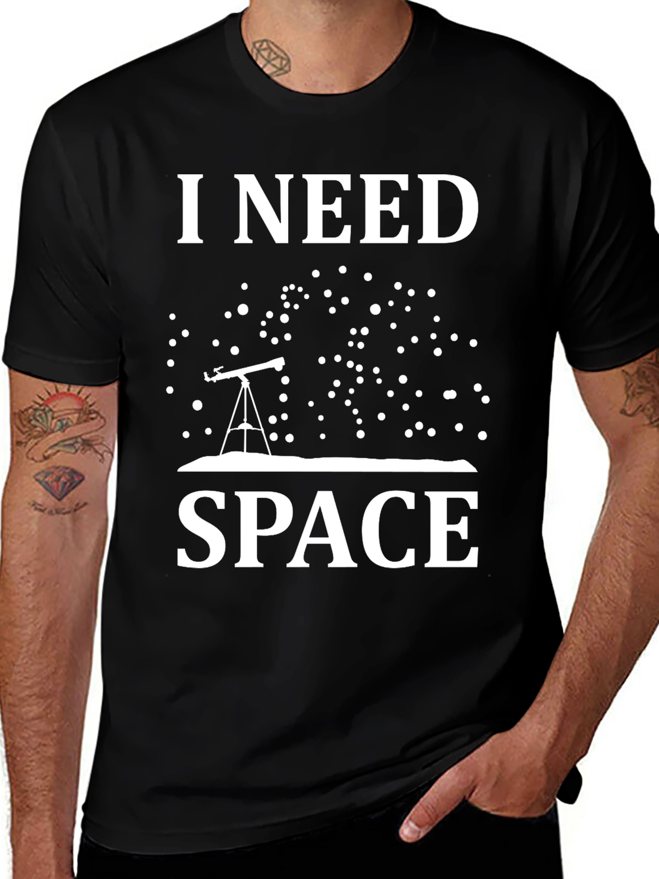 I Need Space Graphic Tee - Astronomy Shirt