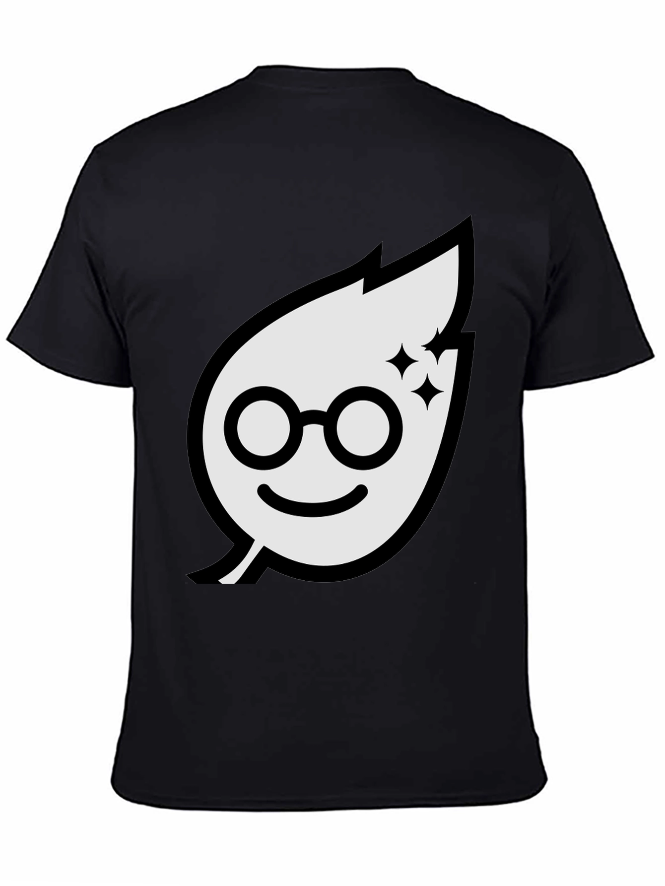 Leafy Glasses T-Shirt - Black Graphic Tee