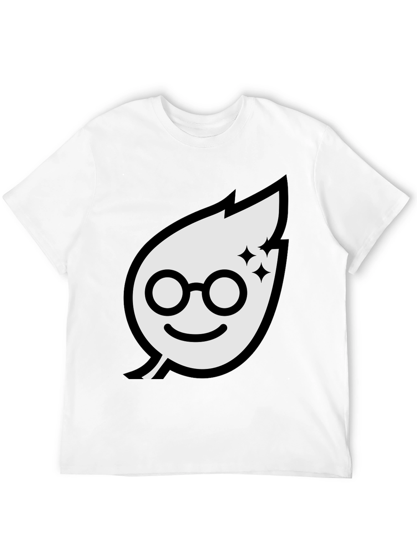 Leafy Glasses T-Shirt - Black Graphic Tee