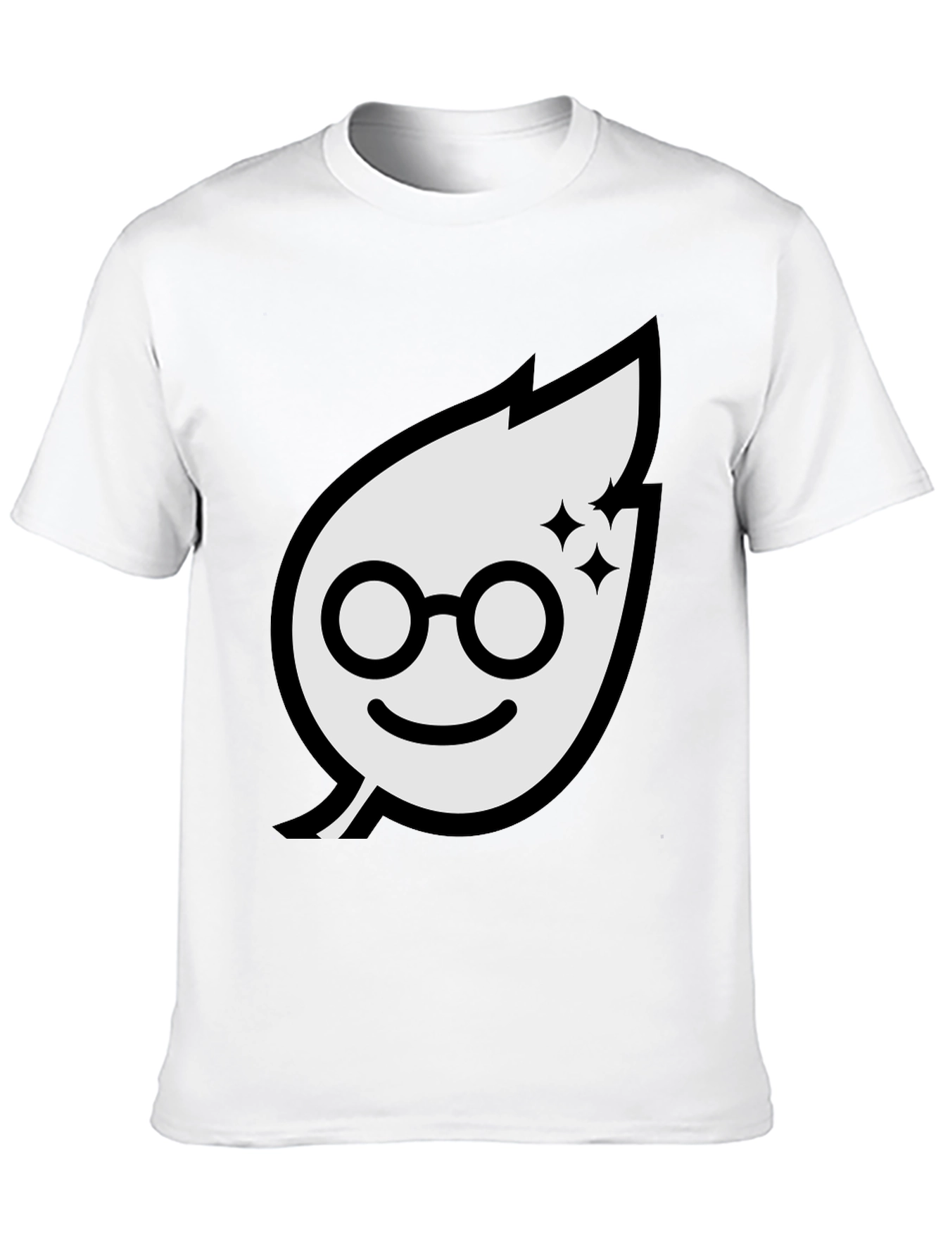 Leafy Glasses T-Shirt - Black Graphic Tee