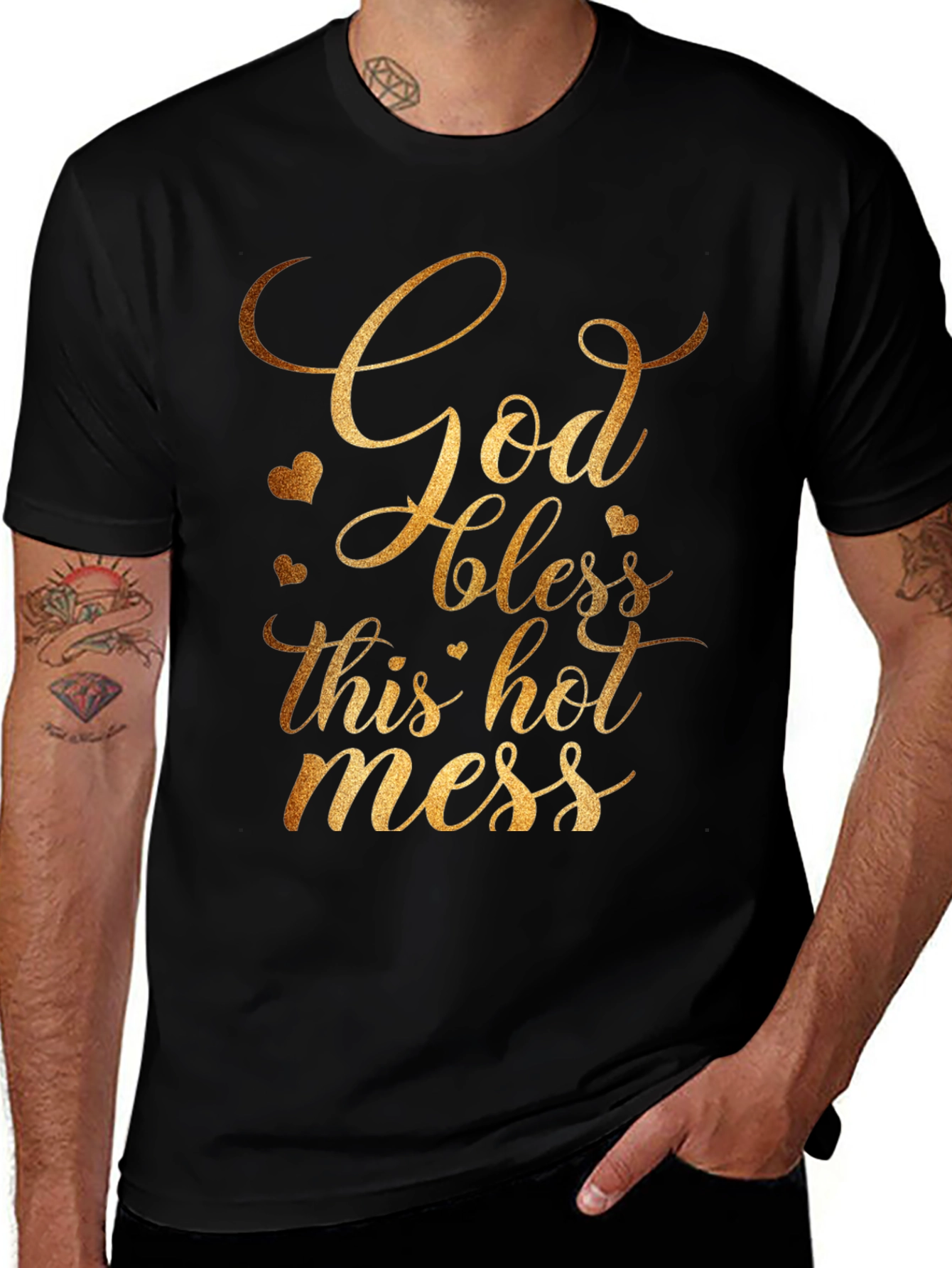 God Bless This Hot Mess T-Shirt - Gildan